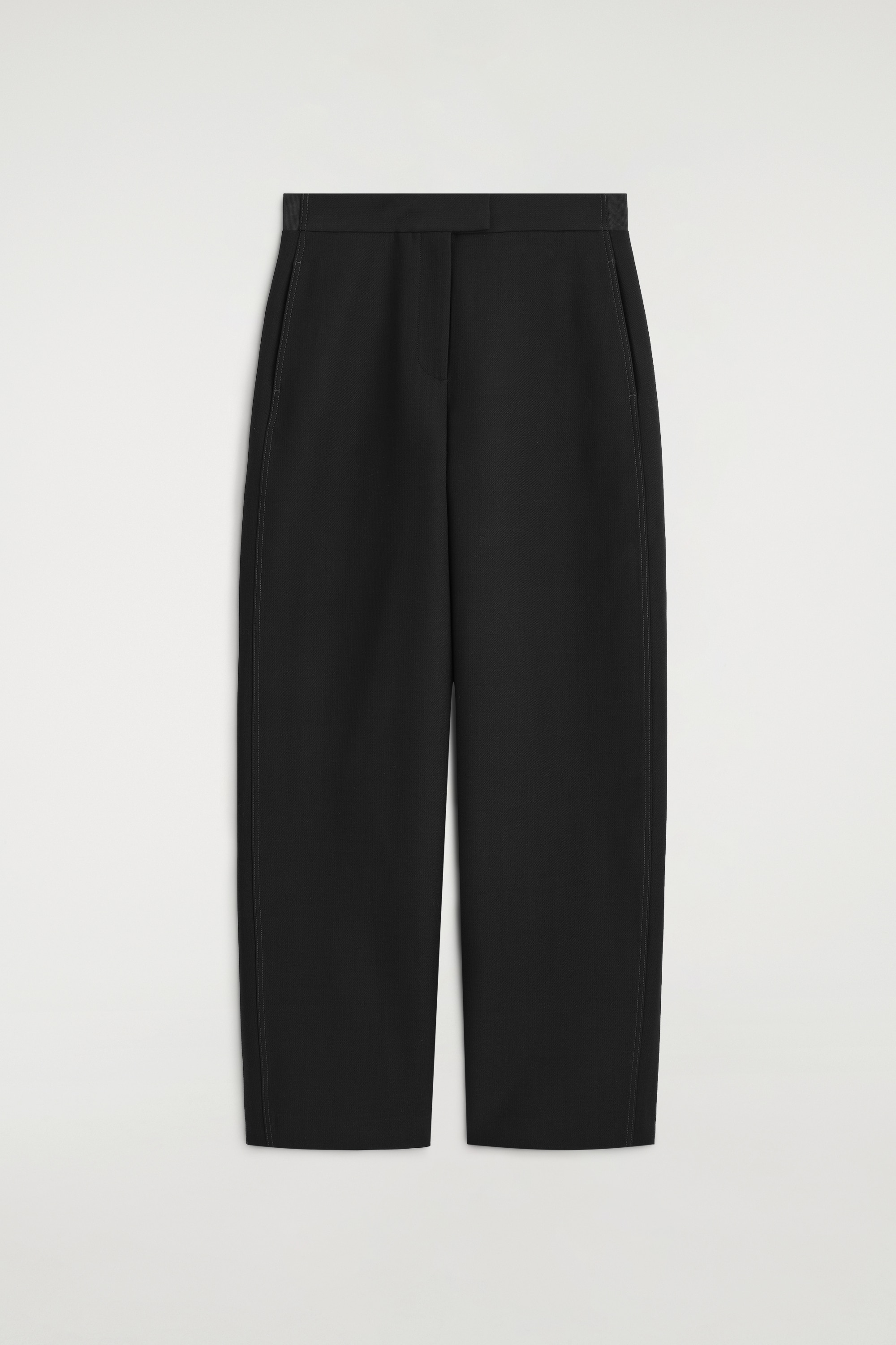 PANTALON BARREL SURPIQUÉ - NOIR/CHARBON