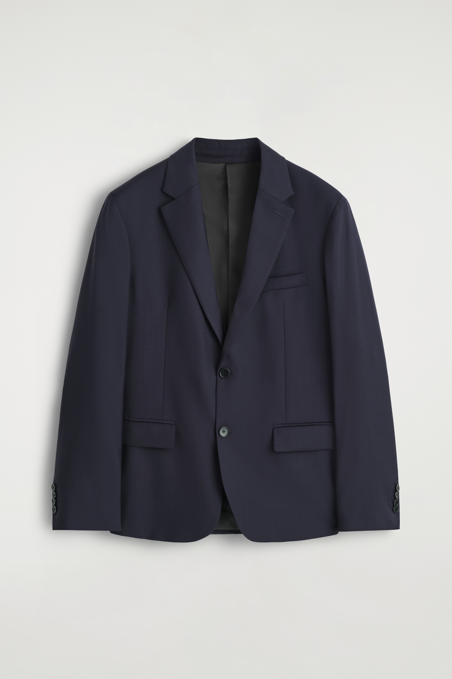 BLAZER DE LANA DE BOTONADURA SENCILLA - AZUL MARINO - 2