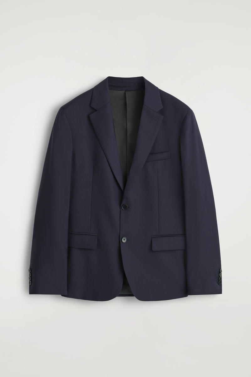 Single-Breasted Wool Blazer