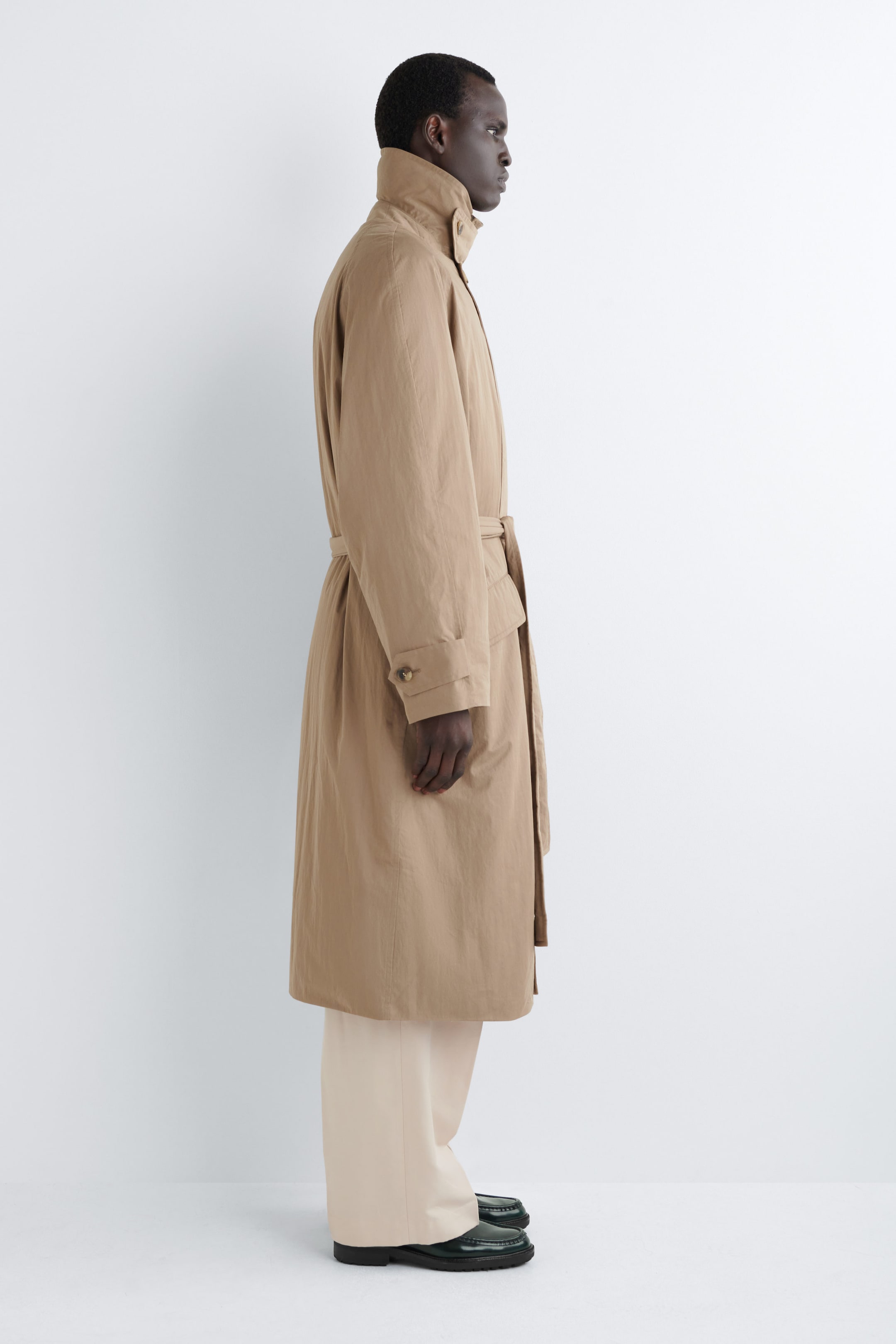 RUBBED-LEATHER LOAFERS