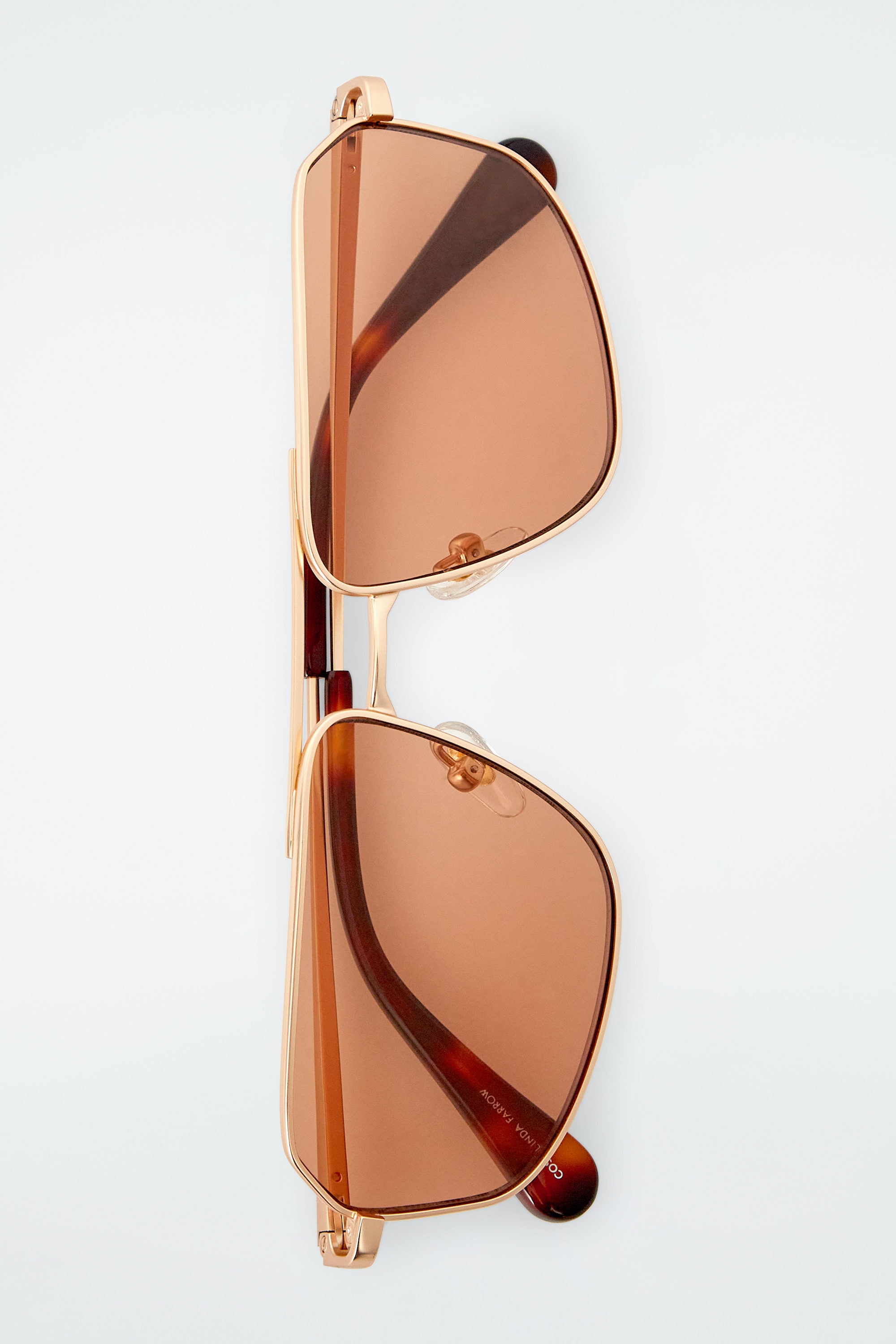 VISTA SUNGLASSES - AVIATOR - AMBER / GOLD | COS
