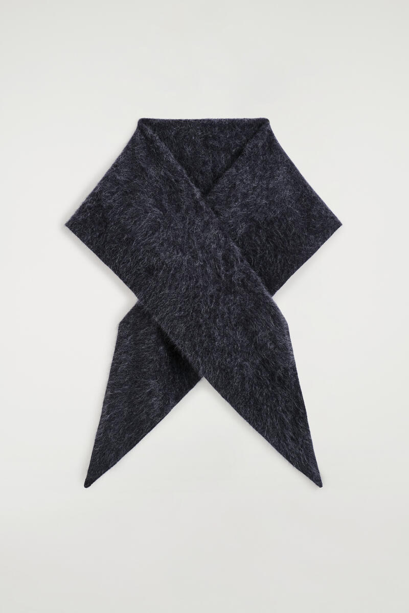 Brushed-Cashmere Triangle Scarf