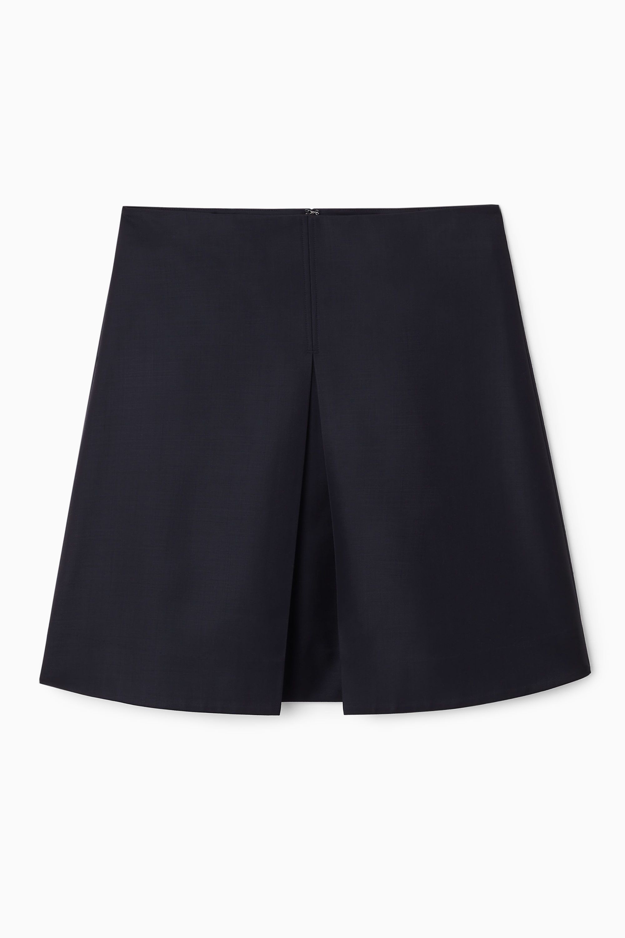 mini pleated skirt wool