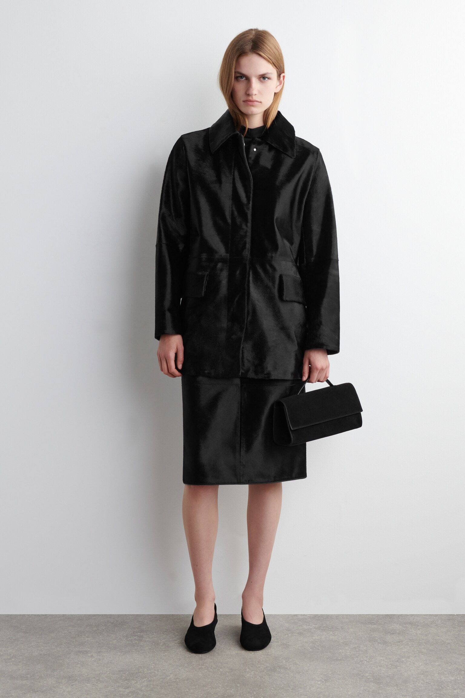 POCHETTE GALLERY - DAIM - NOIR/BRUN FONCÉ - 4