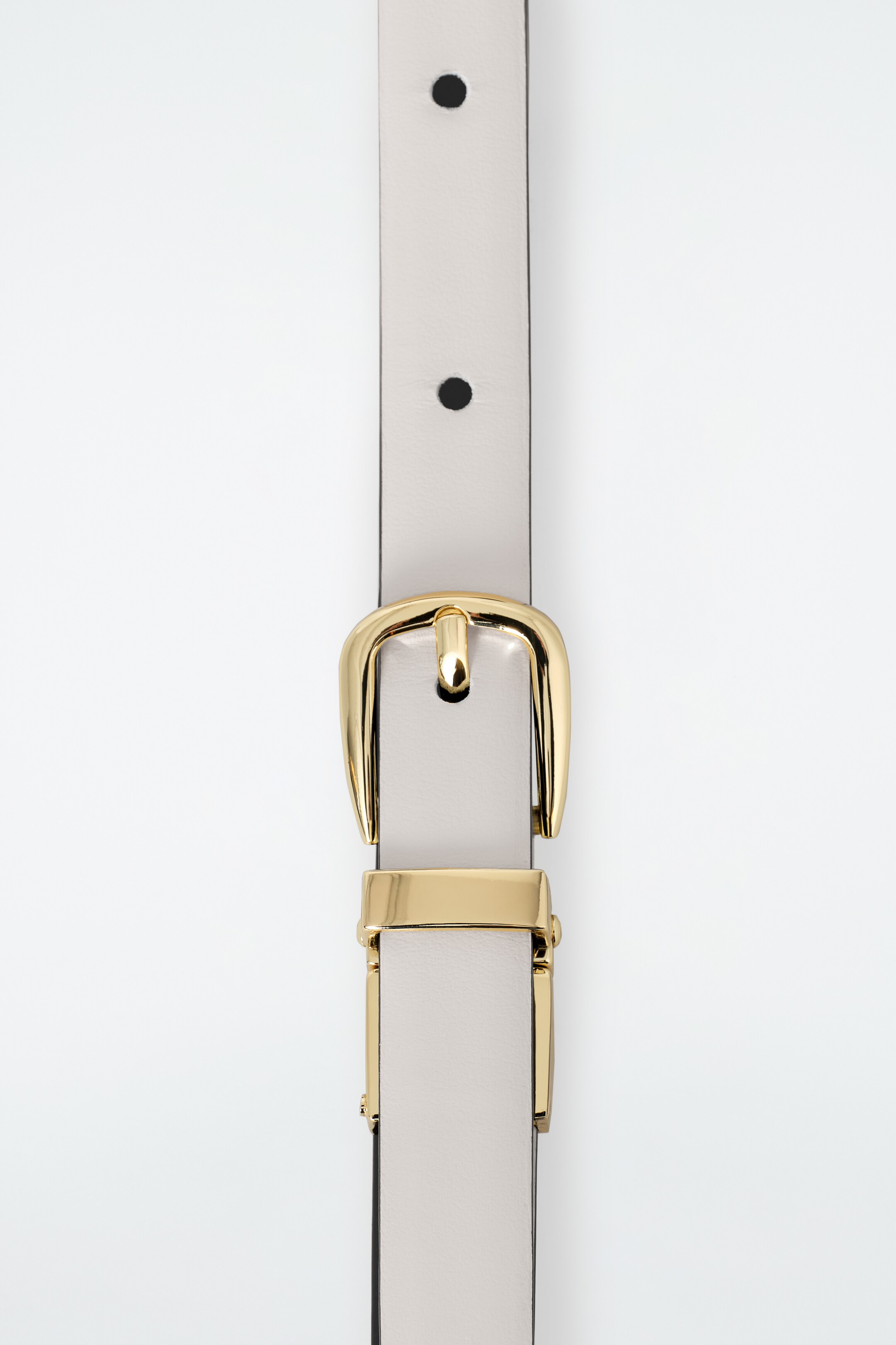 View larger image: REVERSIBLE SLIM LEATHER BELT - BLACK / ECRU - Ladies | H&M GB 4