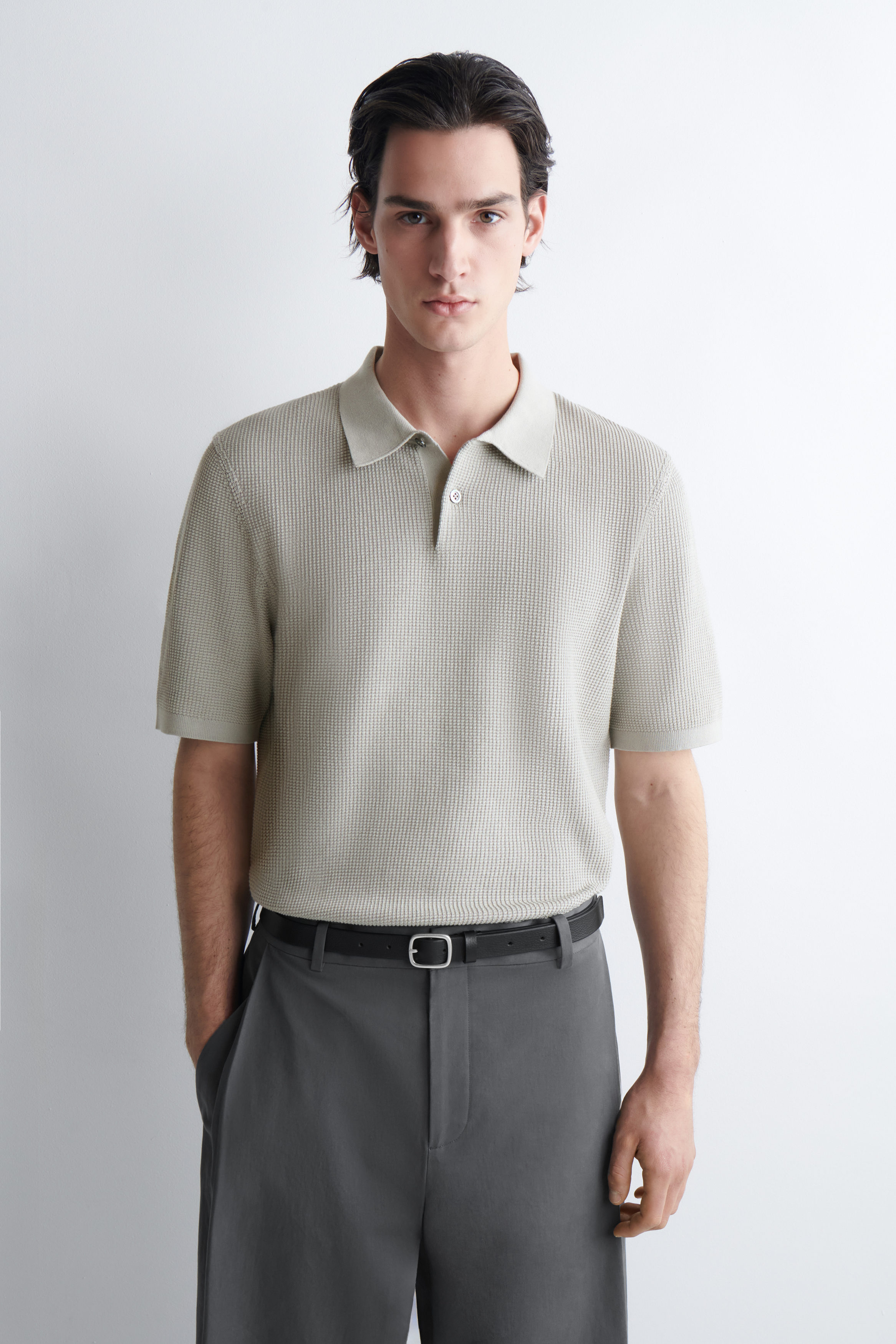 Carhartt WIP S/S Miles Knit Polo (100% Cotton Knit, 12 gauge