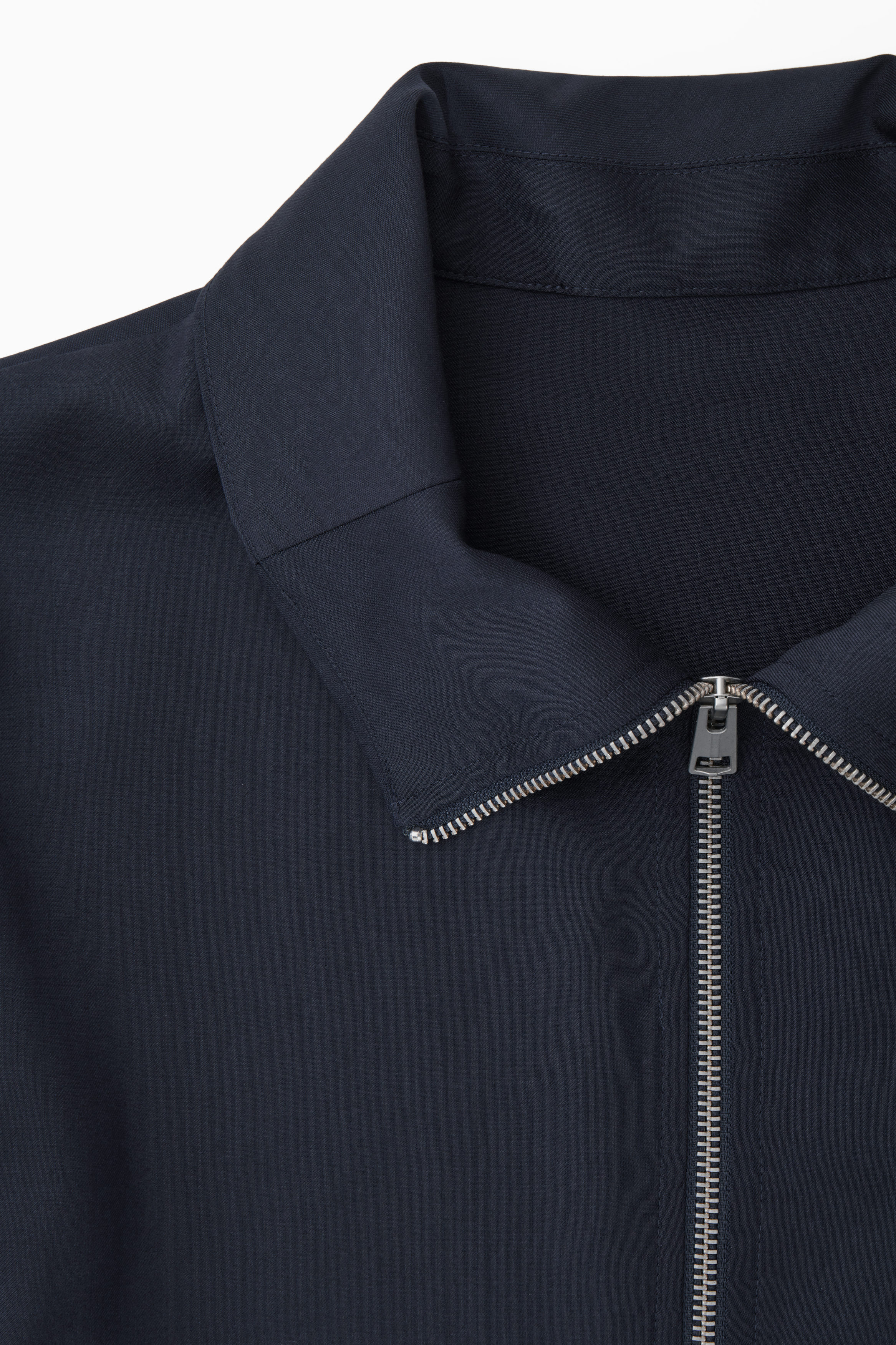 LIGHTWEIGHT WOOL JACKET - NAVY | COS