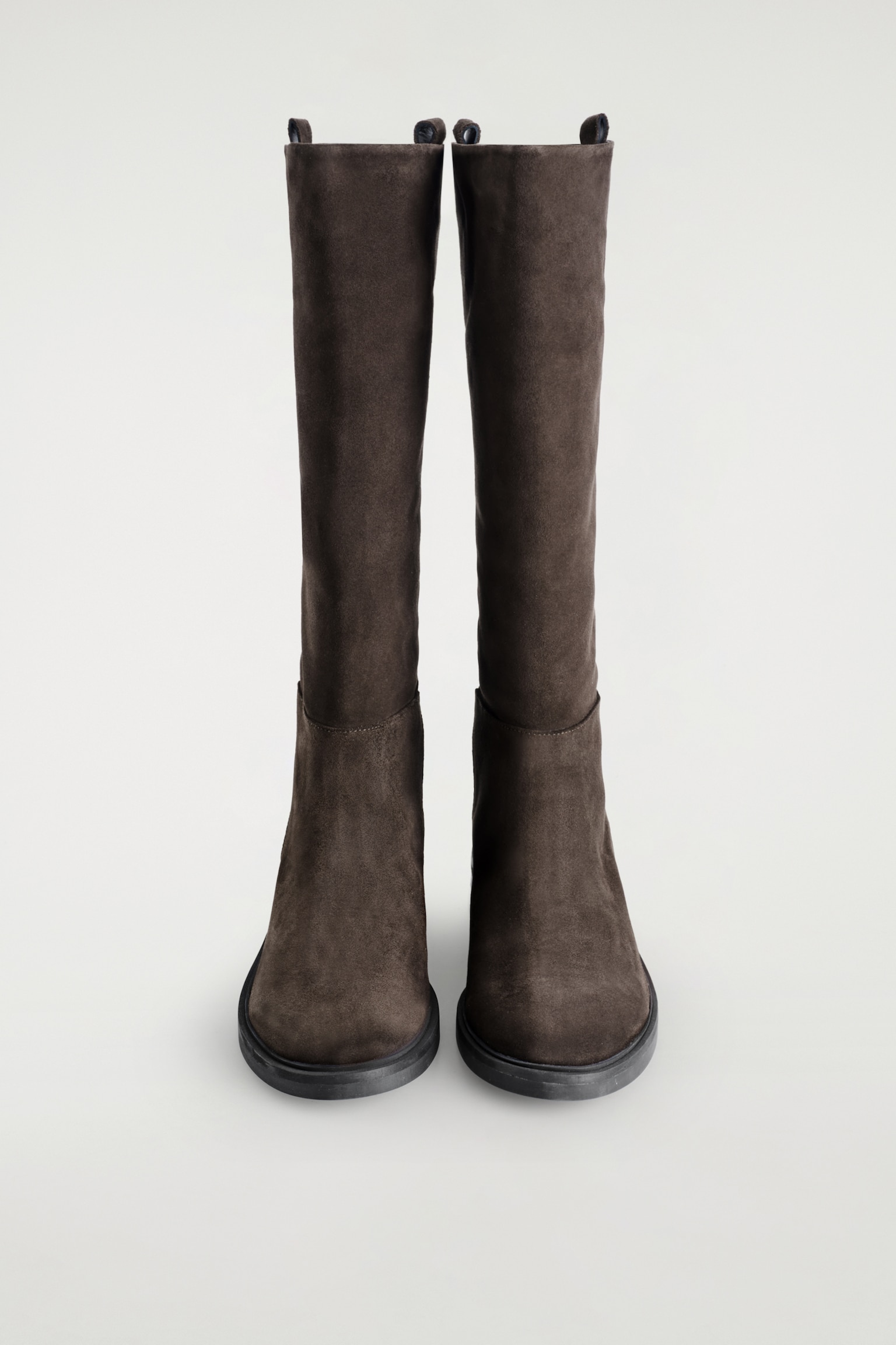 SUEDE RIDING BOOTS - BROWN - 3