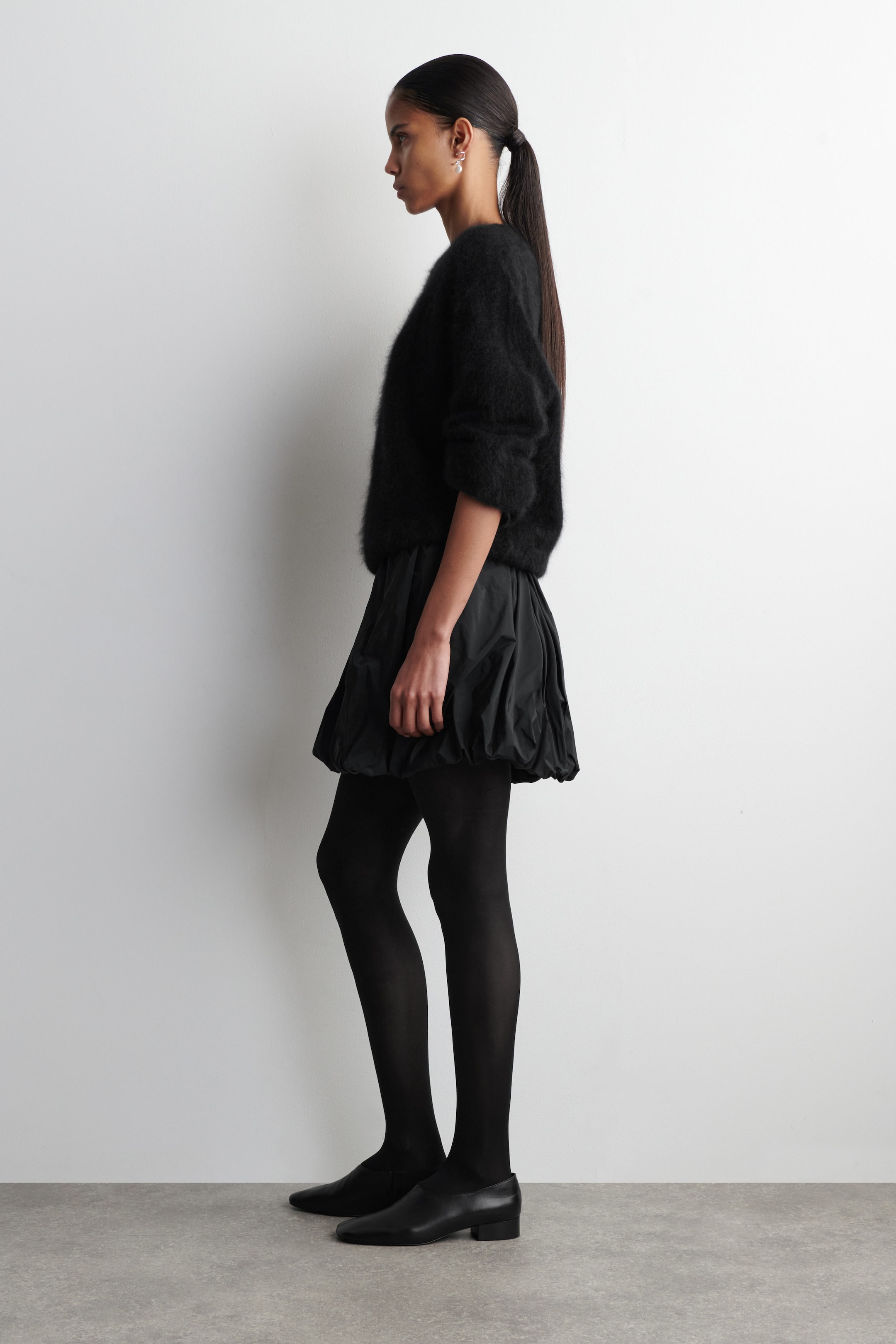 MINI-JUPE À OURLET BULLE