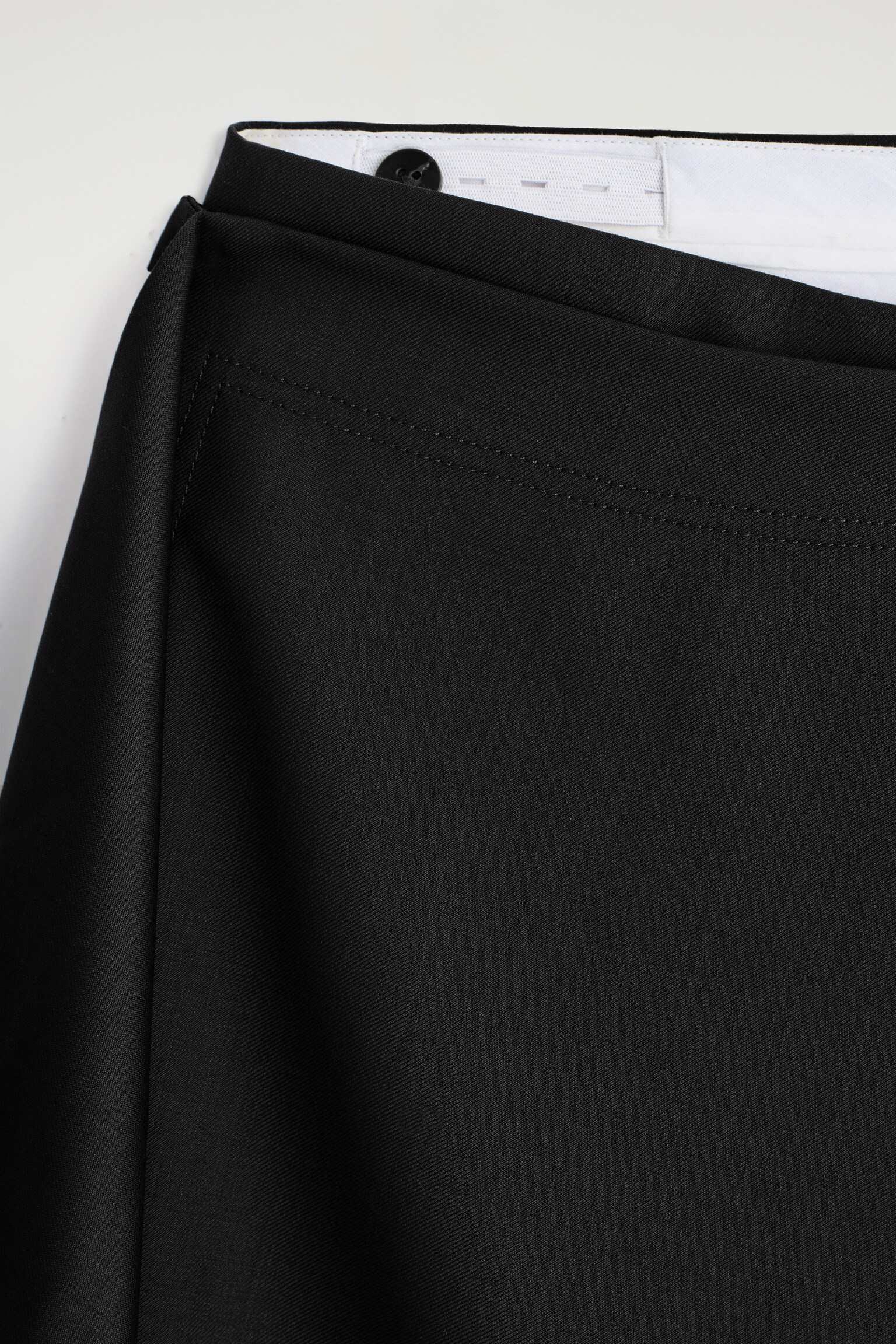 WOOL SKIRT TROUSERS - BLACK/NAVY - 3