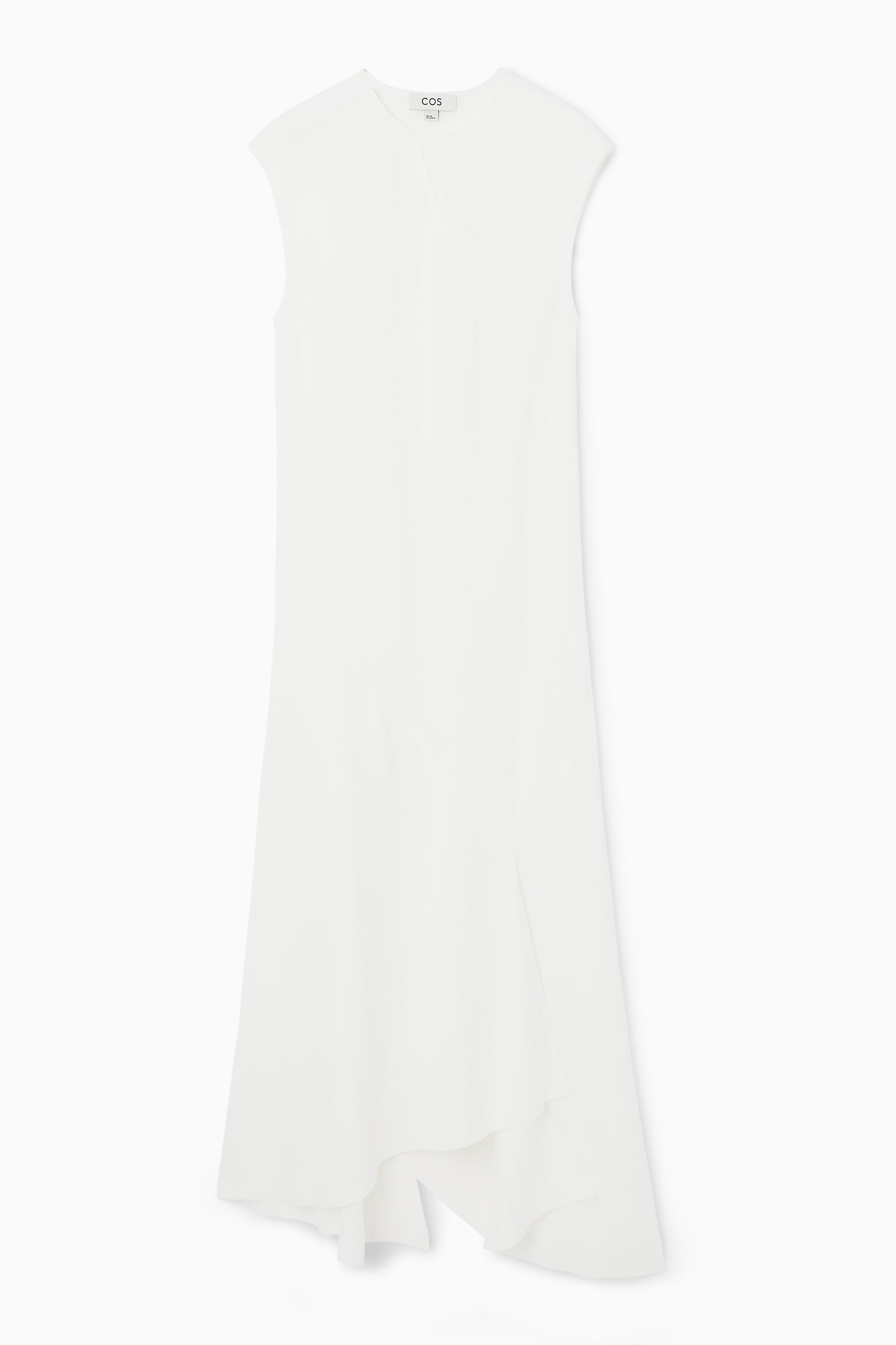 View larger image: DRAPED ASYMMETRIC MAXI DRESS - WHITE - Ladies | H&M GB 1