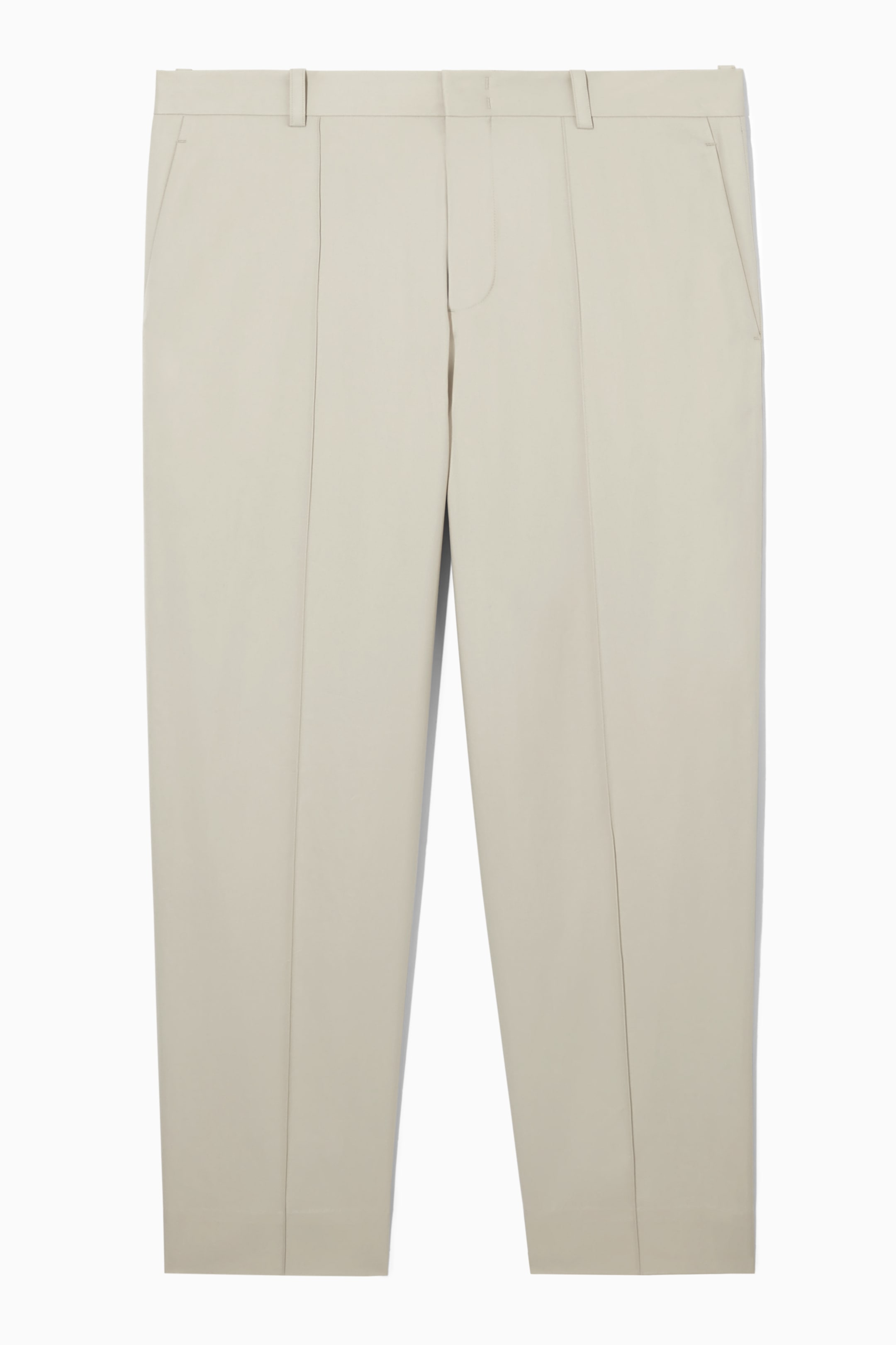 View larger image: COTTON CROPPED TROUSERS - BEIGE - Men | H&M GB 1