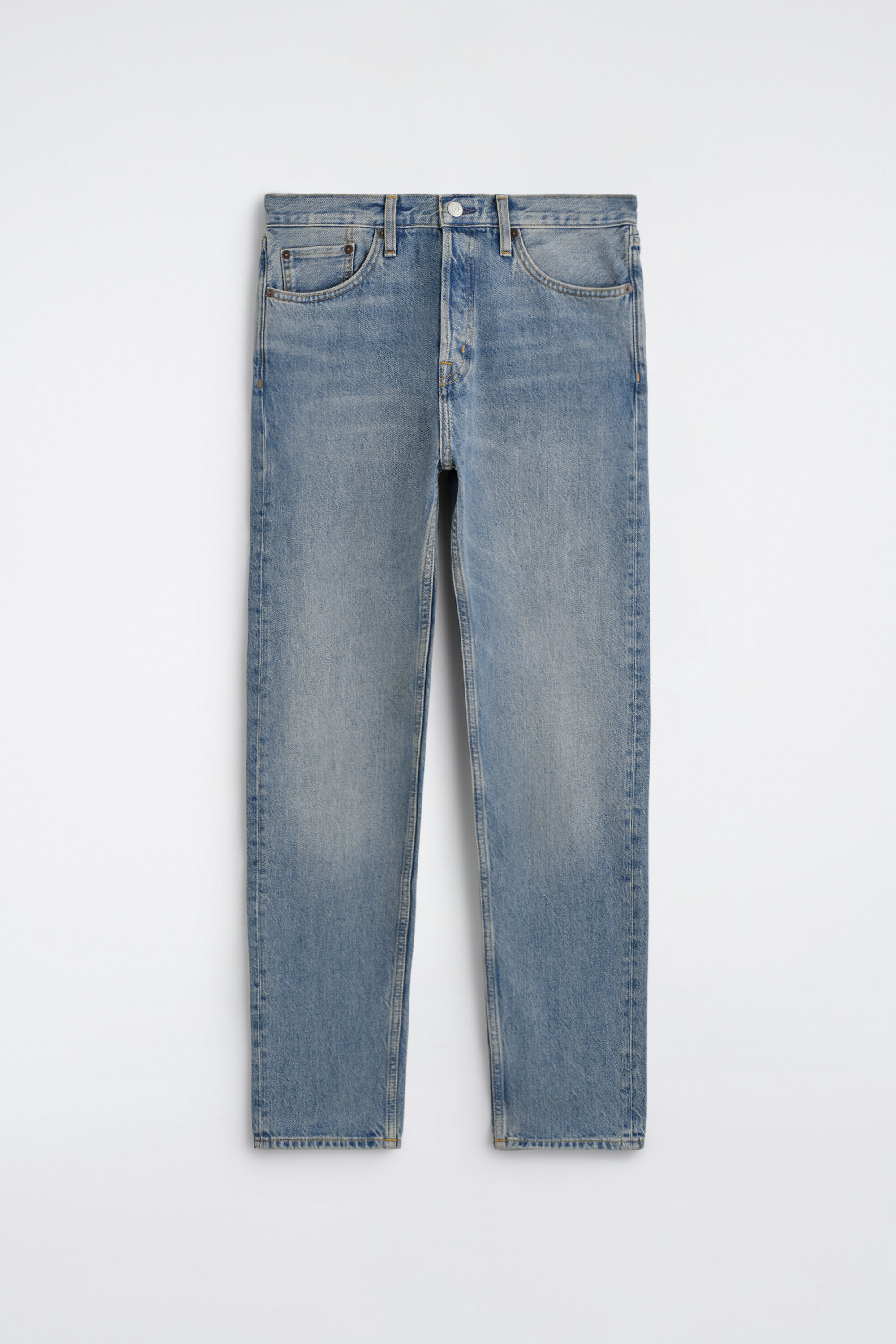 SIGNATURE REGULAR-FIT STRAIGHT-LEG JEANS - VINTAGE BLUE | COS US