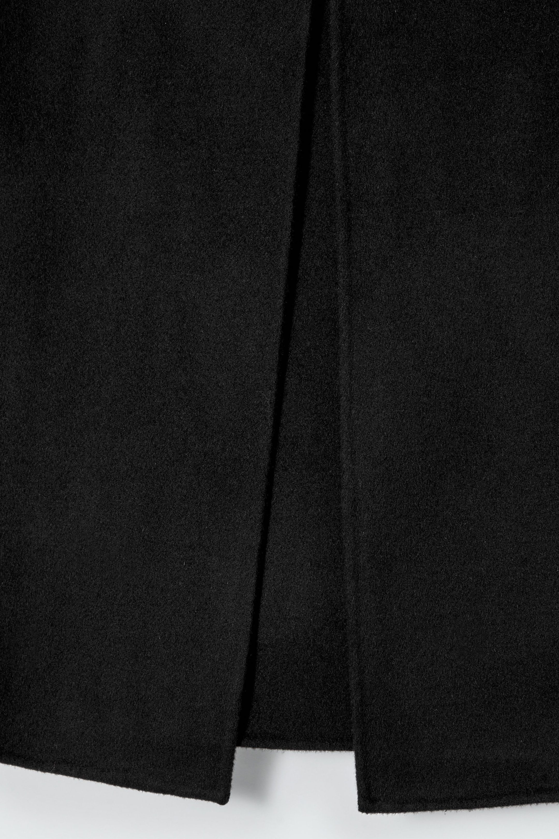 FOLD-DETAIL DOUBLE-FACED WOOL MINI SKIRT