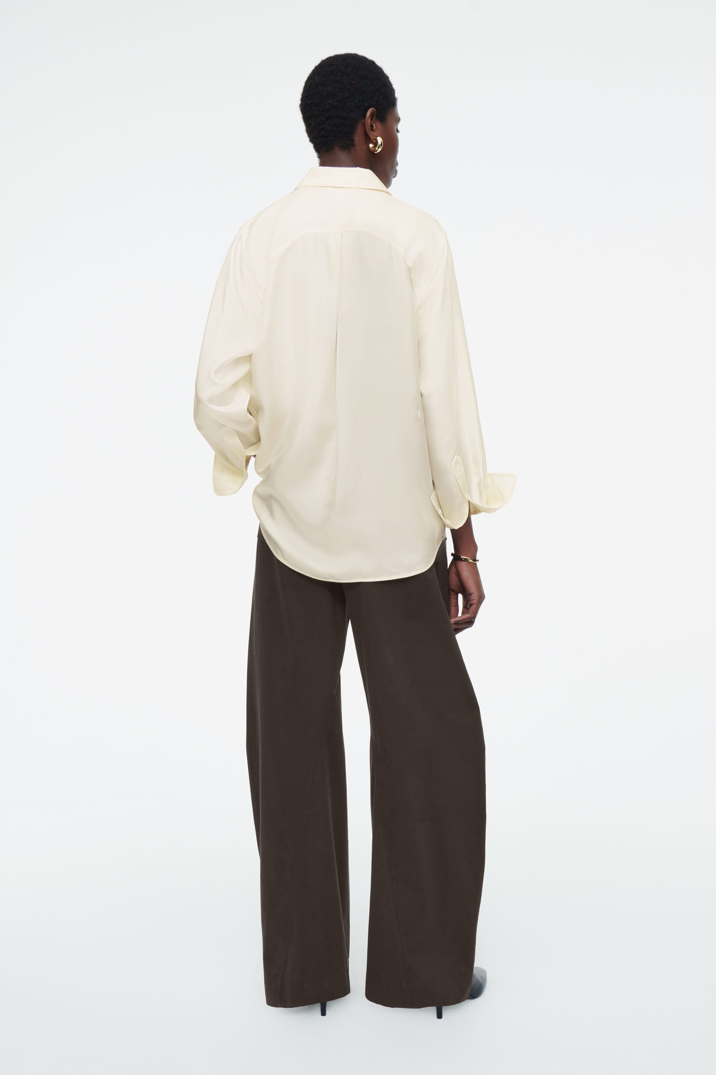 enof silk shirt EN24SH060104 Ecru エクリュ
