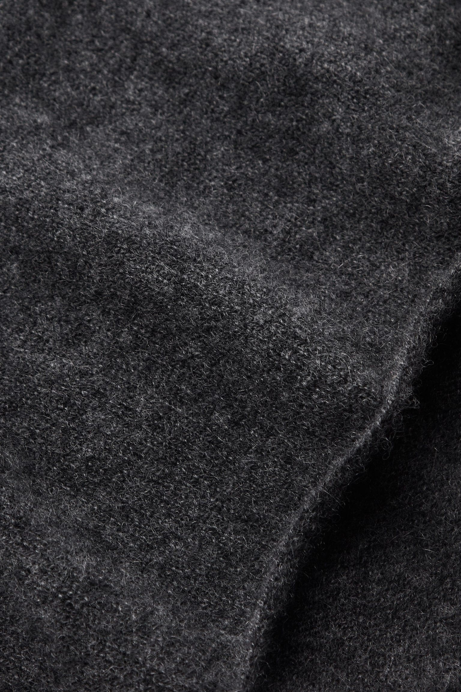 BUFANDA DE CASHMERE - GRIS OSCURO/NEGRO - 3
