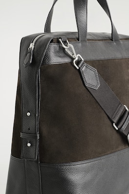 CITY MESSENGER BAG - LEATHER — DARK BROWN 1