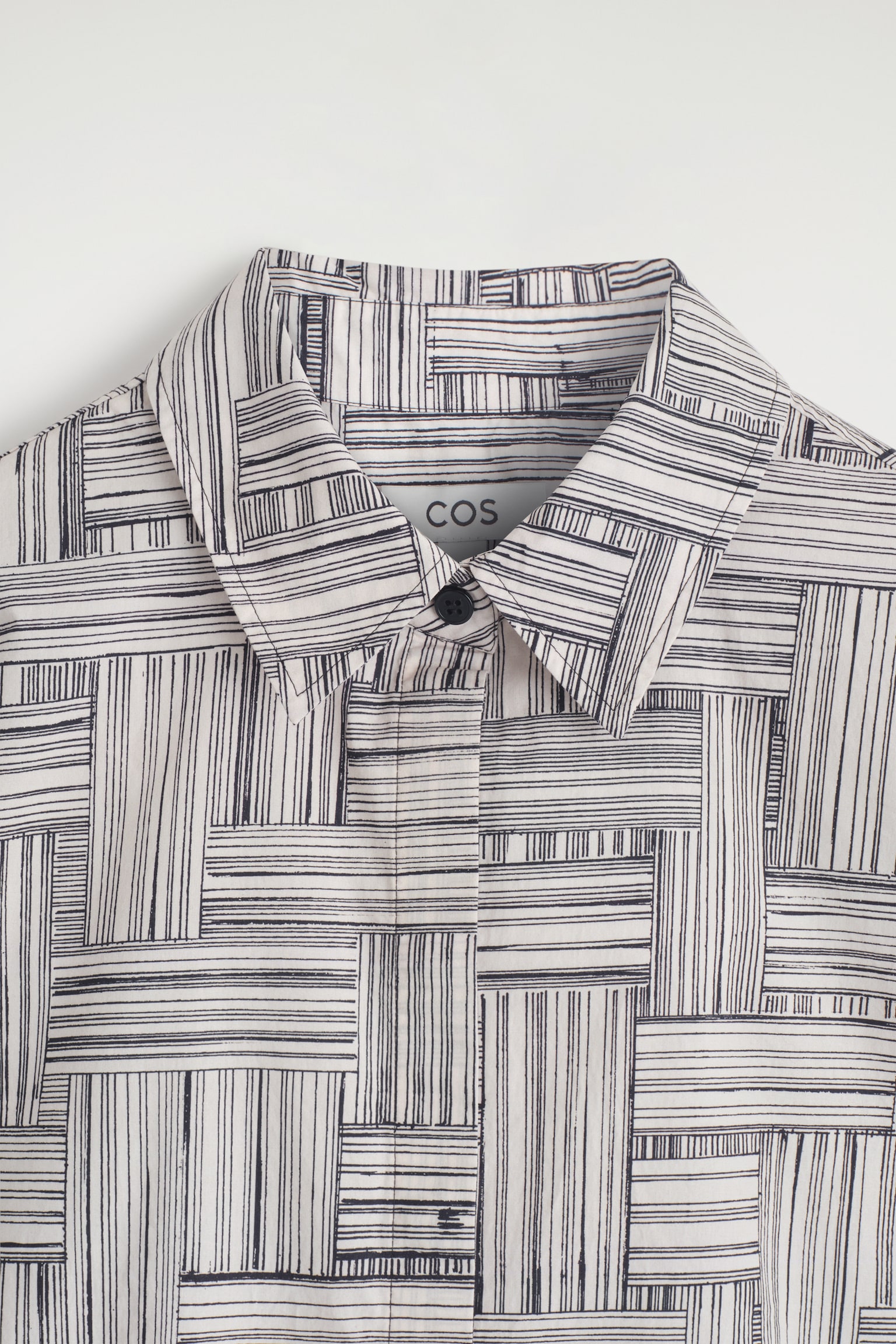 CAMISA DE ALGODÓN ESTAMPADA - CRUDO/AZUL MARINO/ESTAMPADO - 3