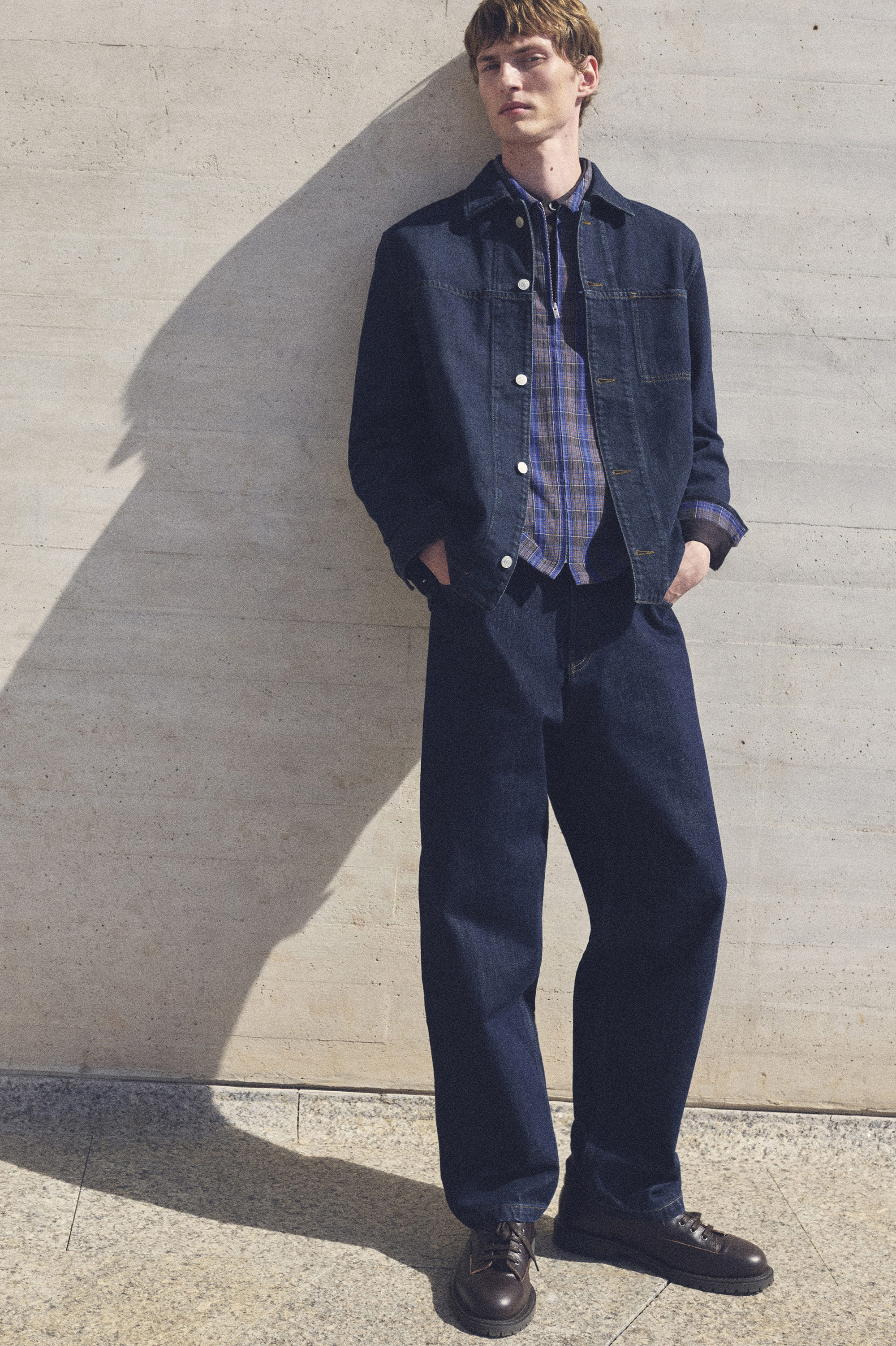 DENIM OVERSHIRT - DARK BLUE | COS US