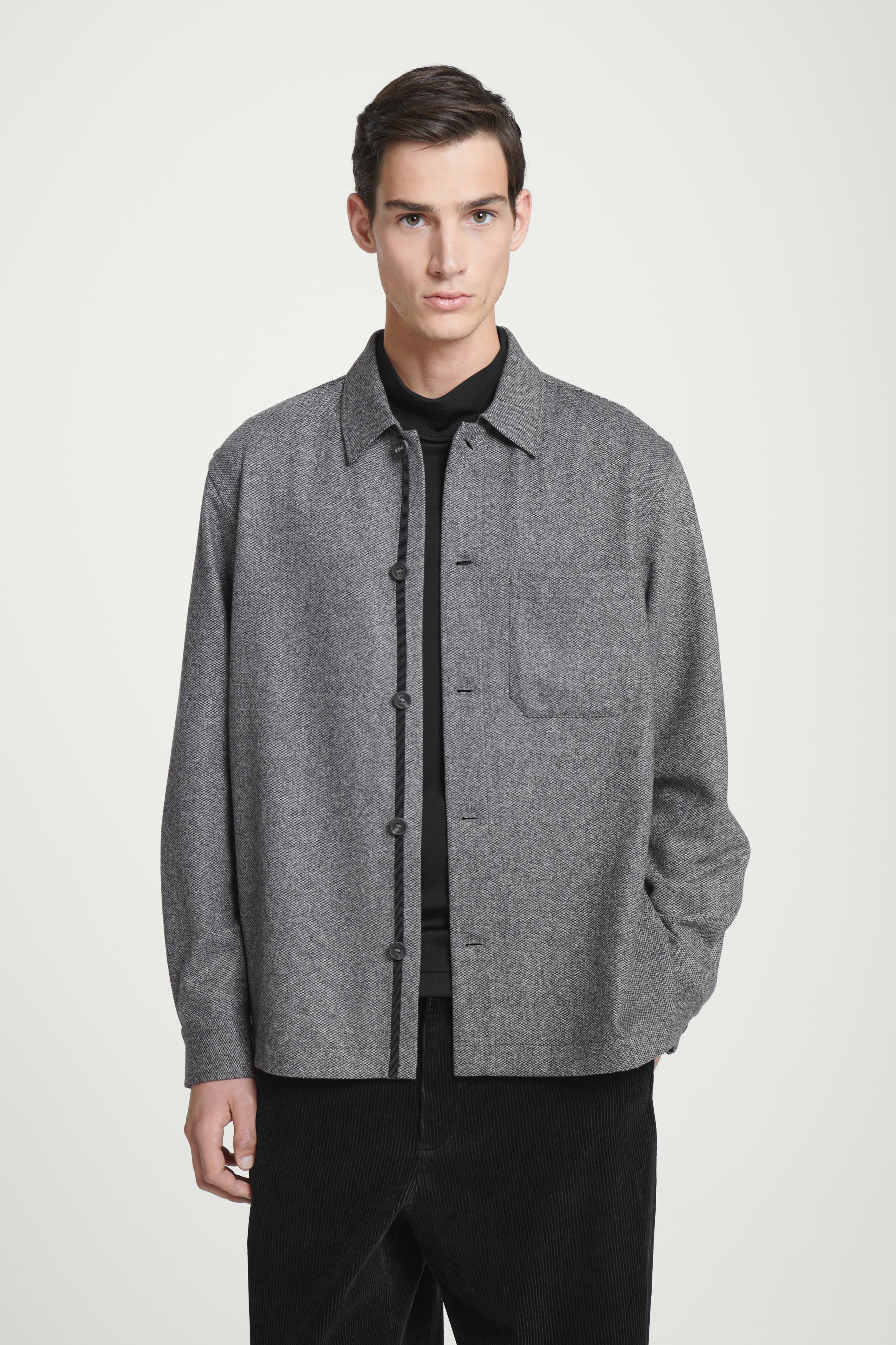 Polyploid Shirt Jacket C Charocal – Neighbour