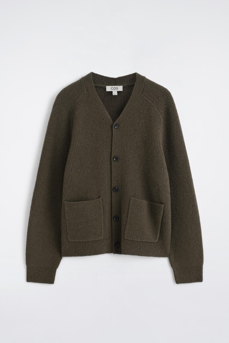 Wool-Blend Bouclé Cardigan