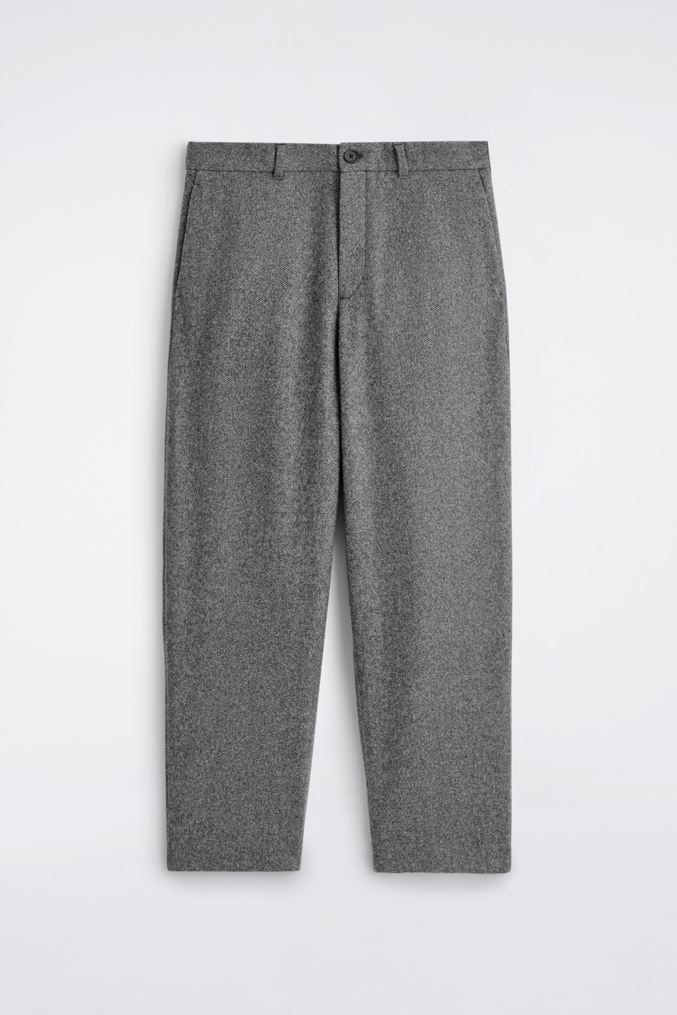 Visualizza immagine più grande: BIRDSEYE WOOL BARREL-LEG TROUSERS - GRIGIO - UOMO | H&M IT 1