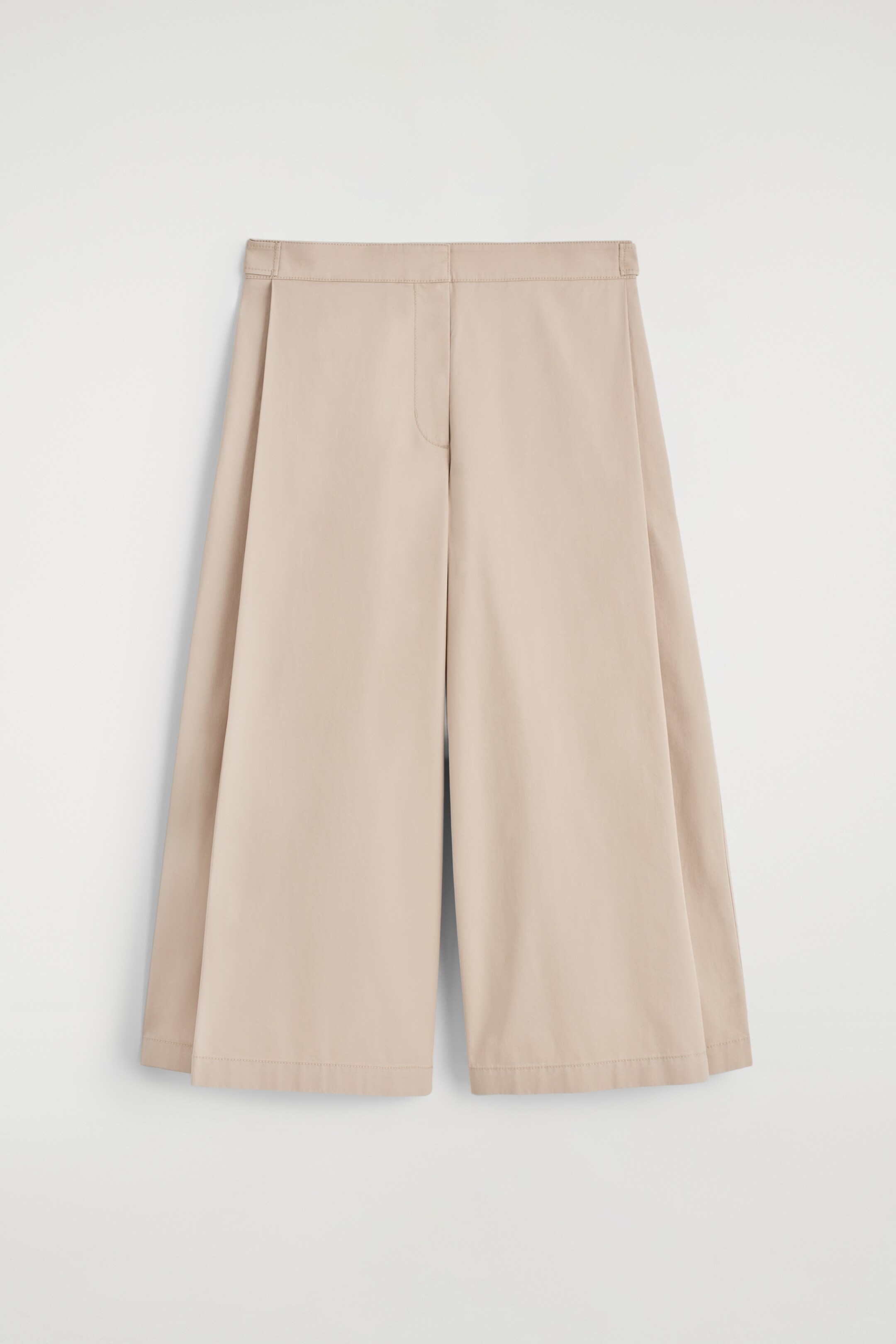 Größeres Bild ansehen: VERKÜRZTE HOSE AUS BAUMWOLLE MIT WEITEM BEIN - HELLES BEIGE - Ladies | H&M DE 5