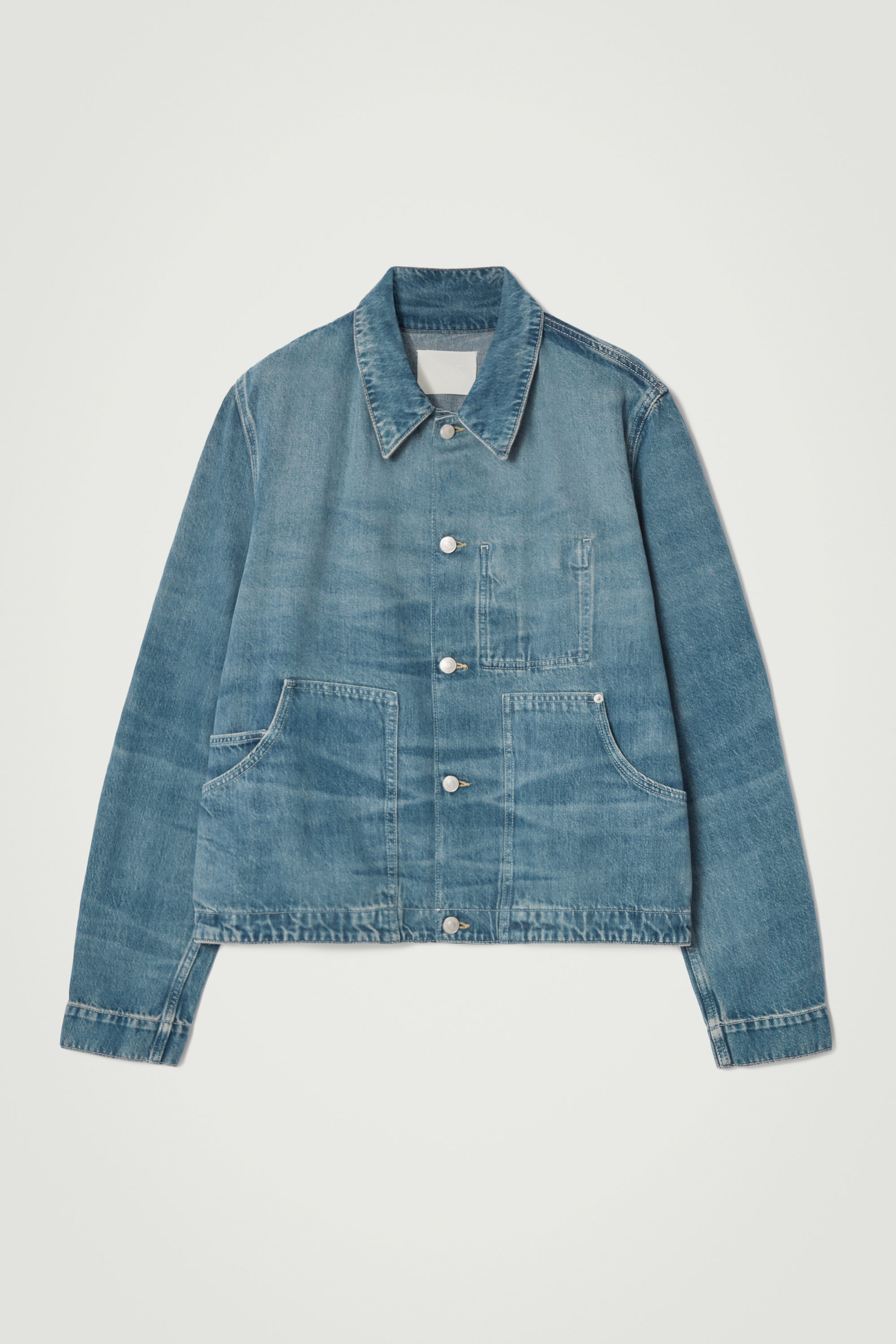 RELAXED DENIM JACKET - WASHED BLUE | COS