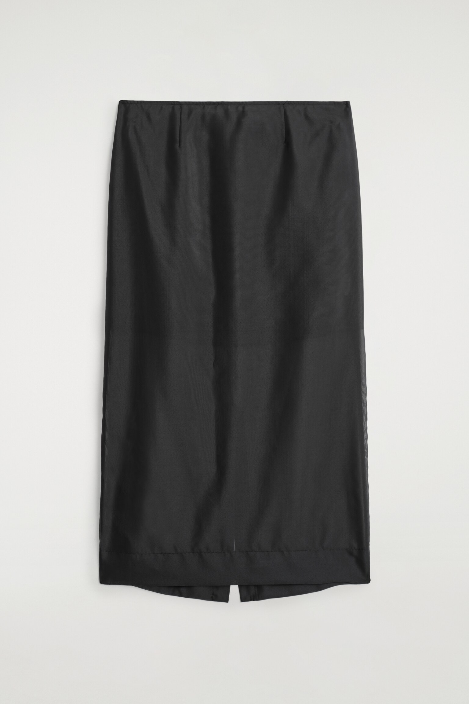 TRANSPARANTE RECHTE ROK - ZWART/BLAUW/PERZIK - 2