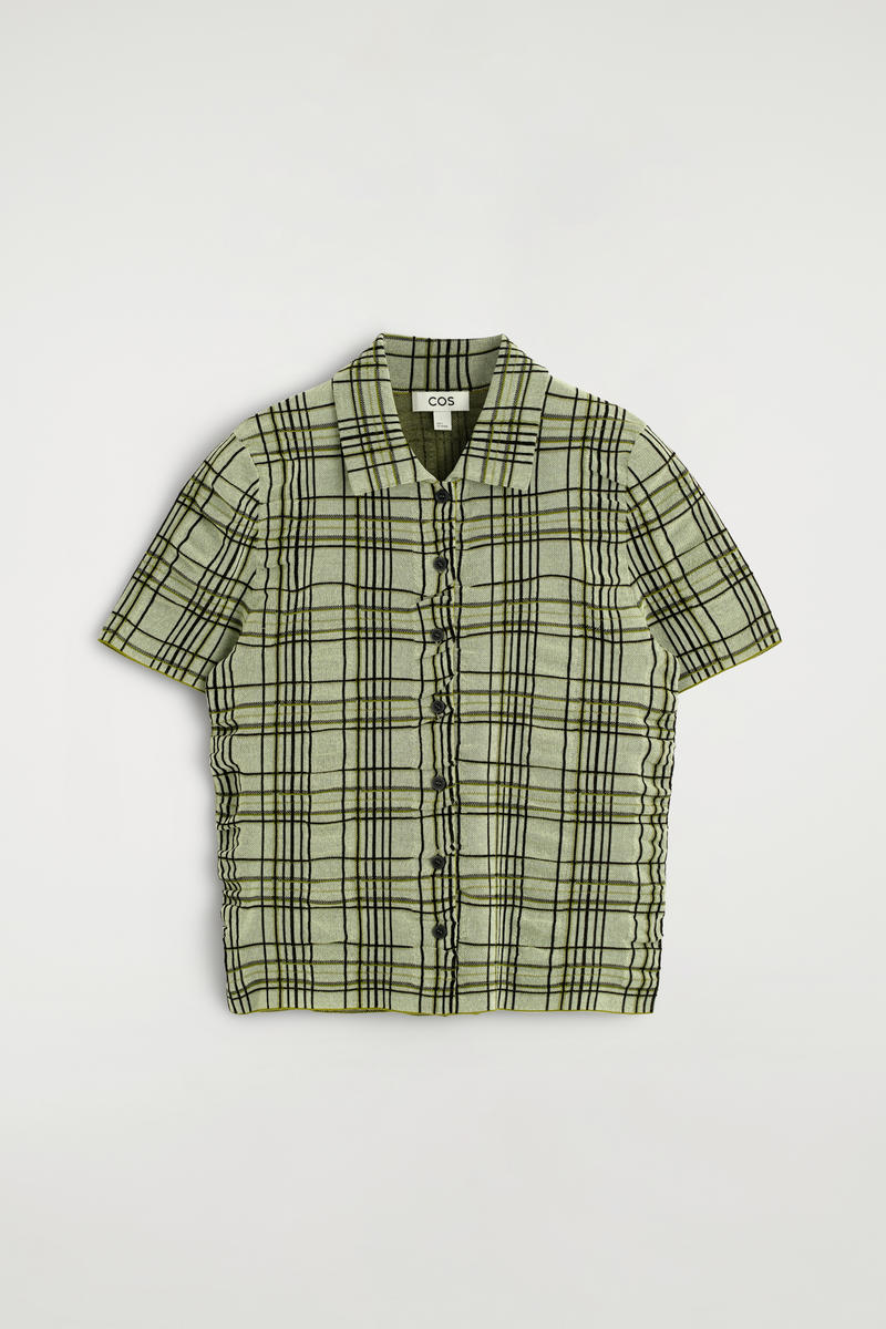Checked Cotton-Jacquard Shirt