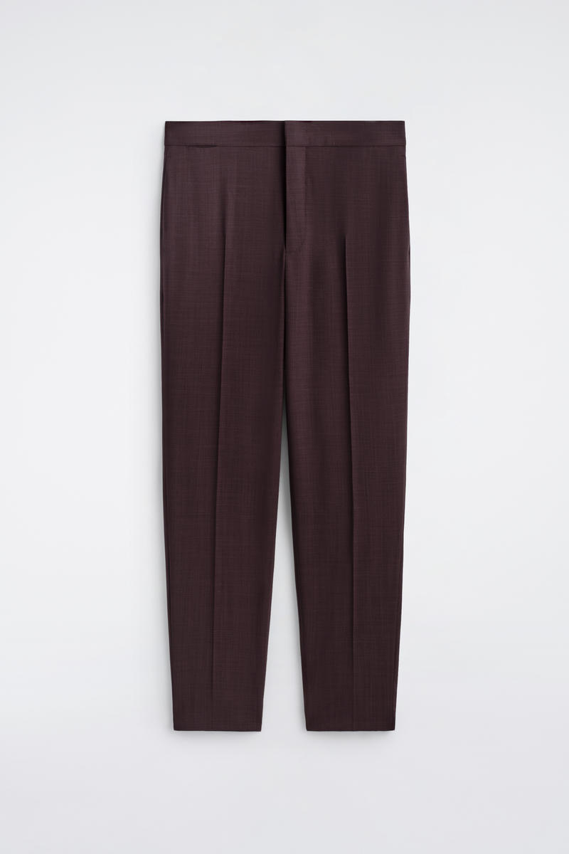 Fluid Wool Slim-Fit Pants