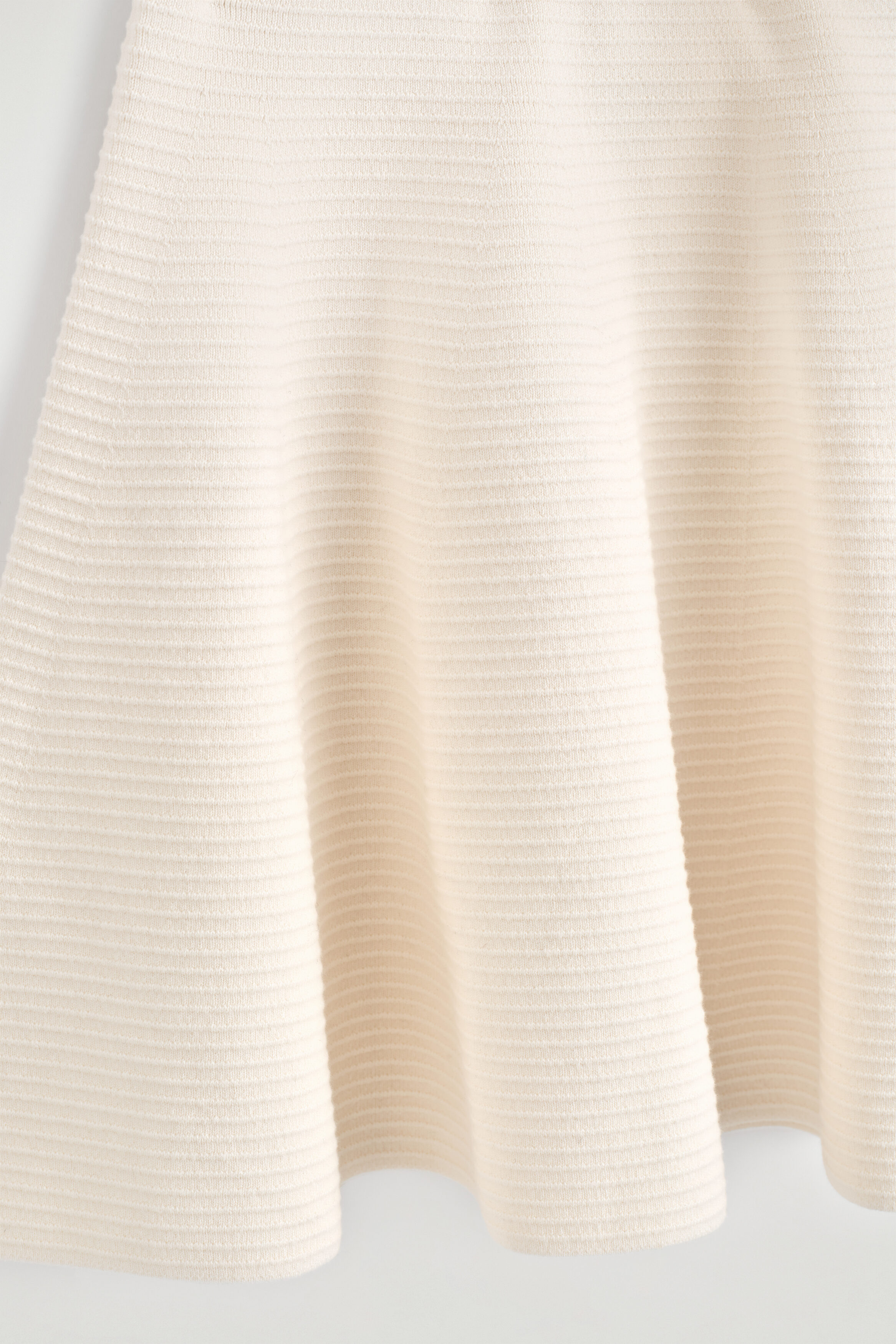 KNITTED FLARED MINI SKIRT - IVORY | COS CA