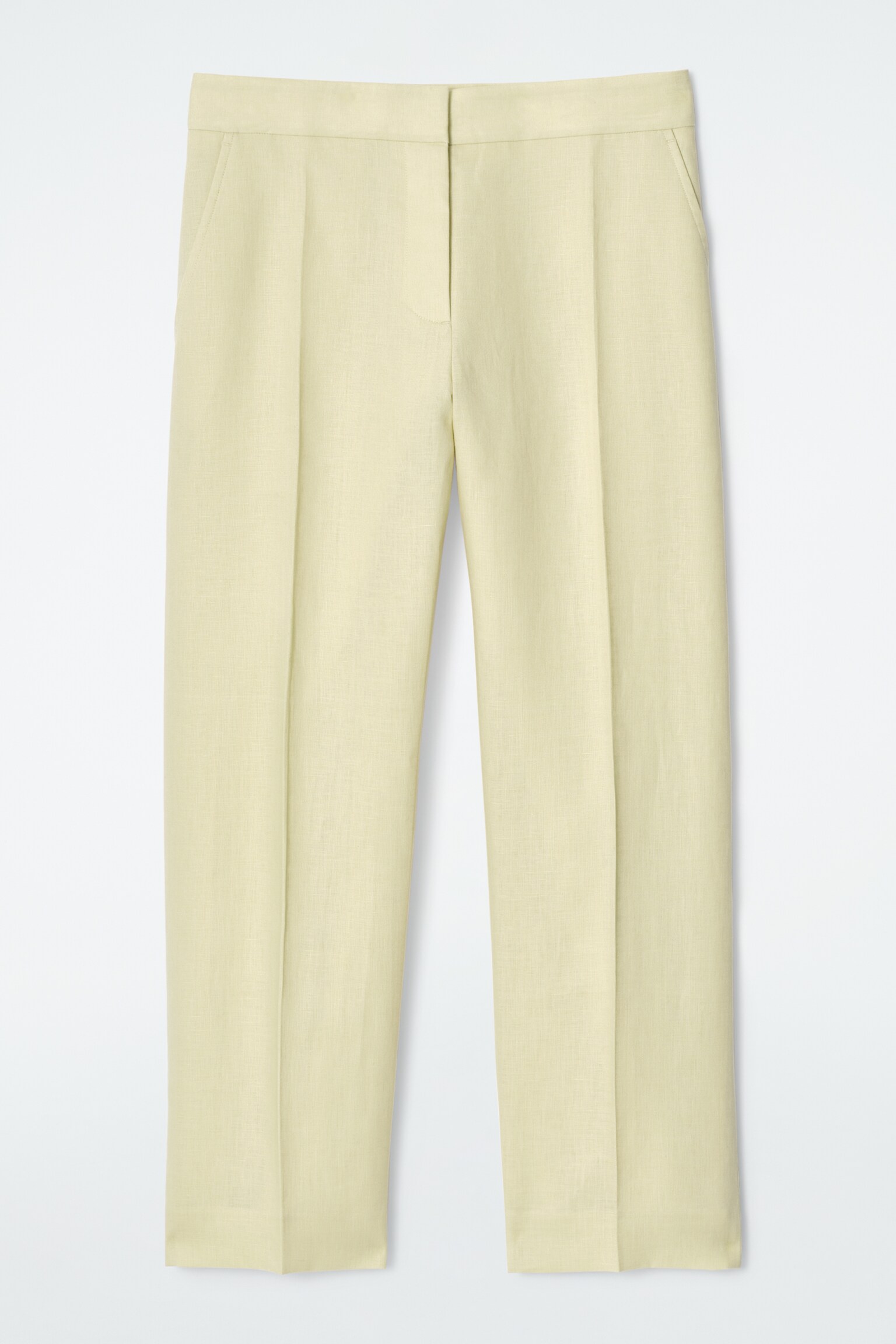 PANTALONES DE LINO SLIM FIT - AMARILLO MANTEQUILLA - 2