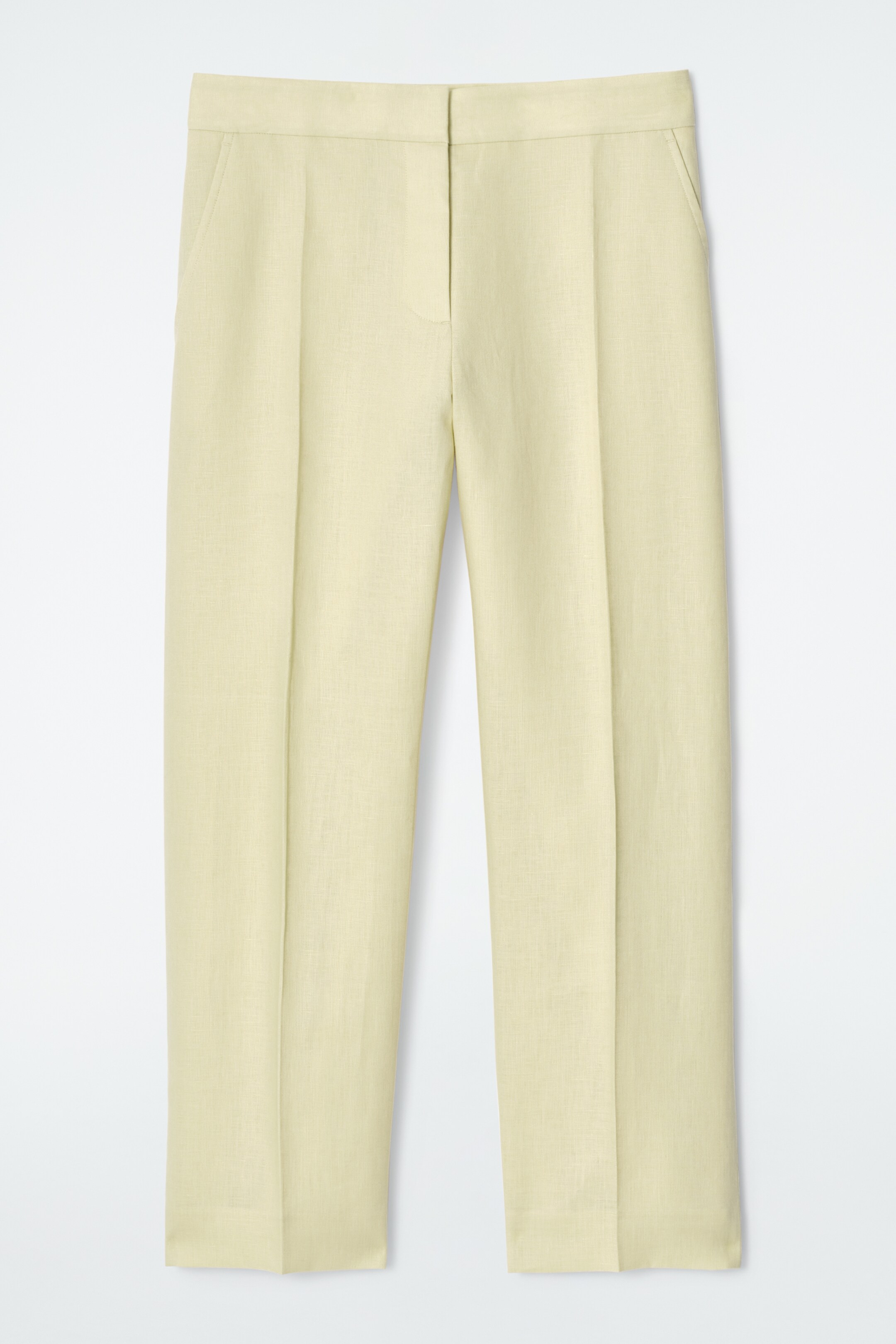 Agrandir l'image: PANTALON SLIM EN LIN - JAUNE BEURRE - FEMME | H&M CH 5