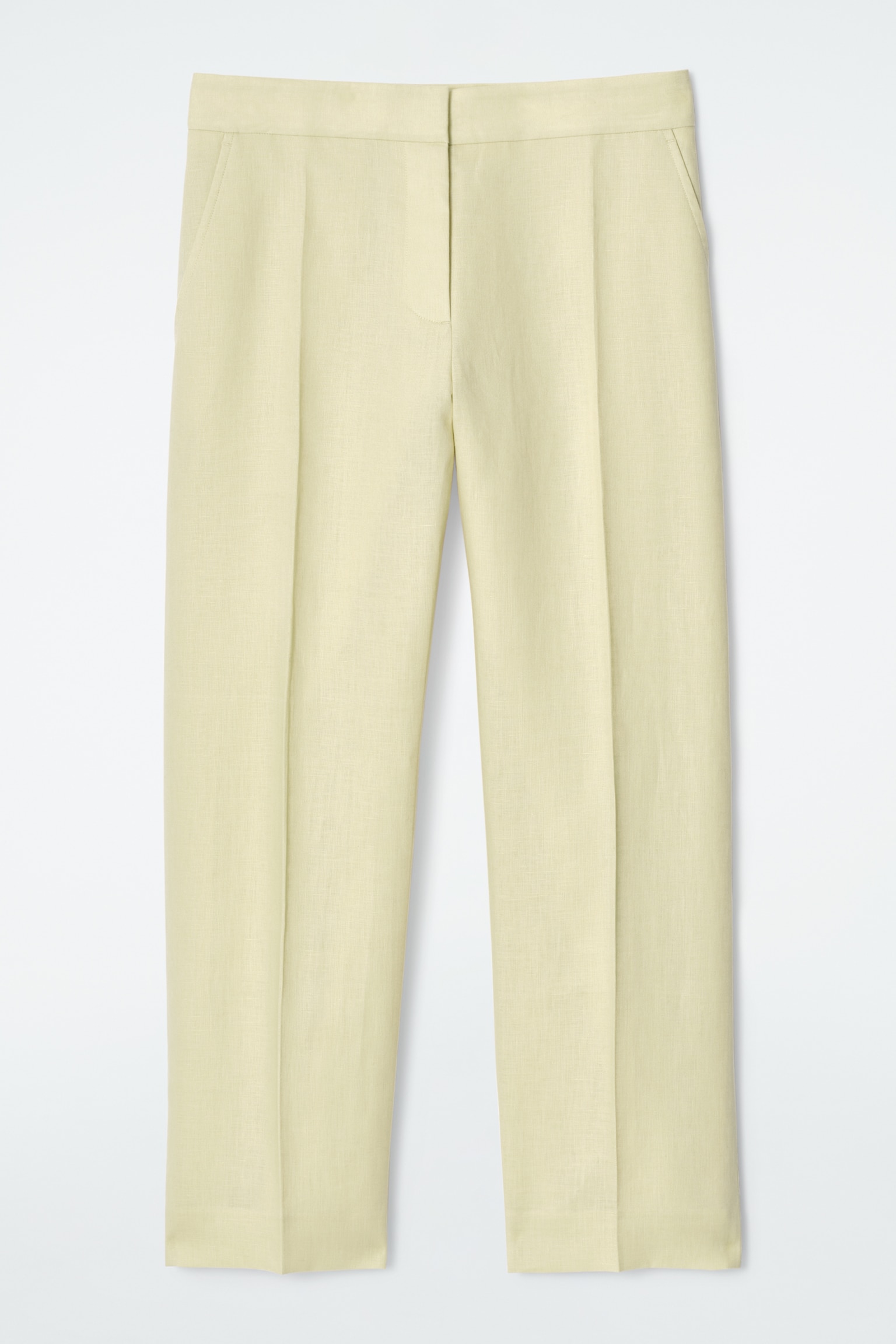 LEINENHOSE MIT SCHMALEM BEIN - HELLGELB