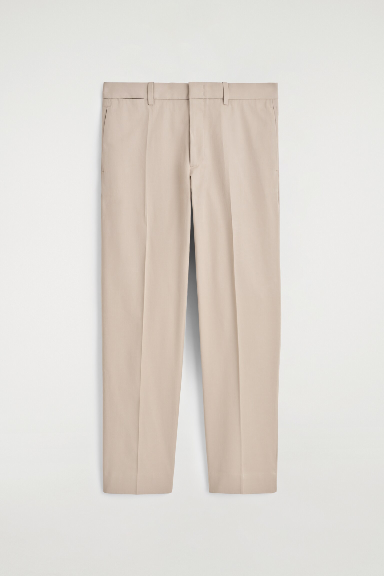 CHINOHOSE AUS BAUMWOLLE MIT GERADEM BEIN - BEIGE/SCHWARZ - 2