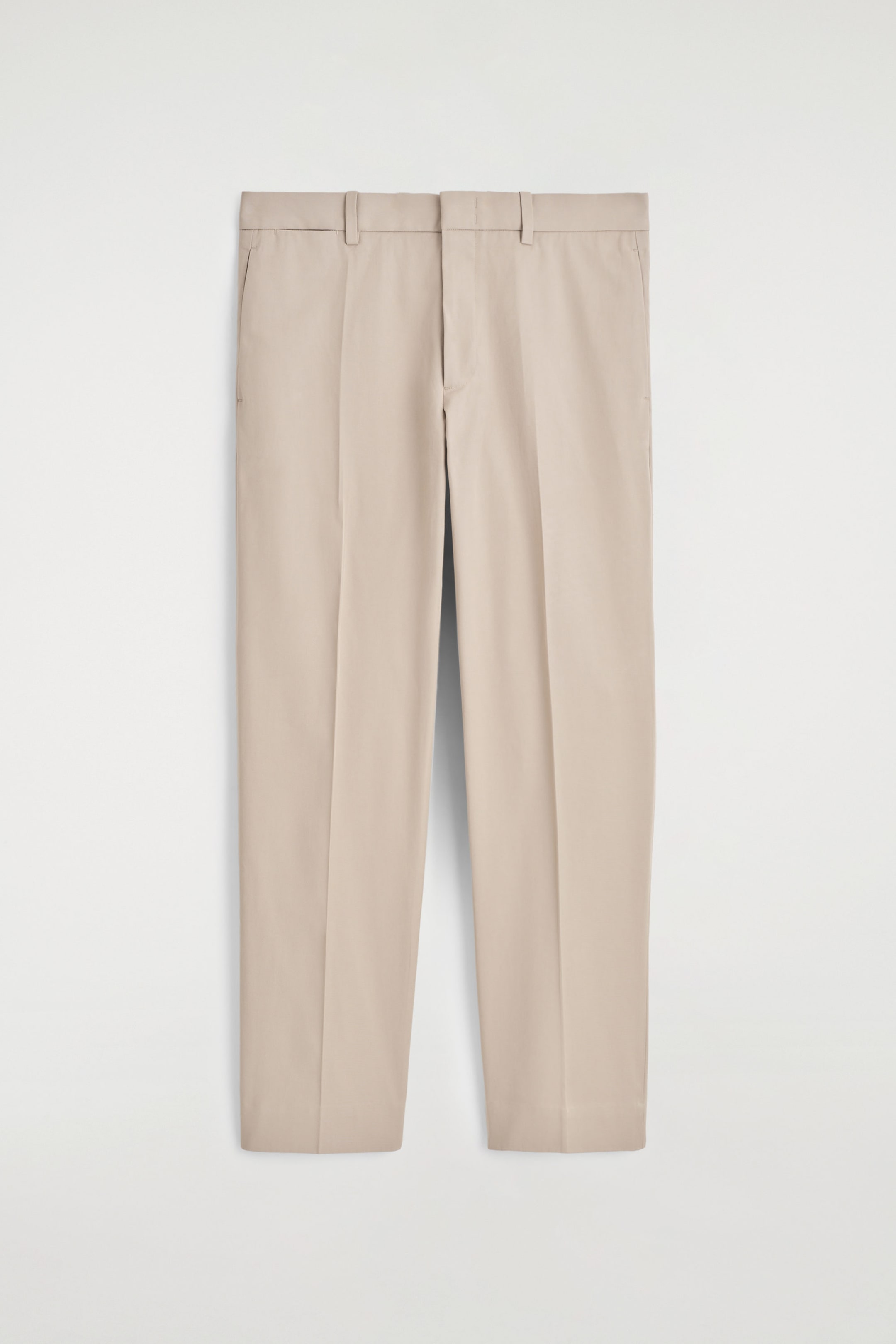 COTTON STRAIGHT-LEG CHINOS