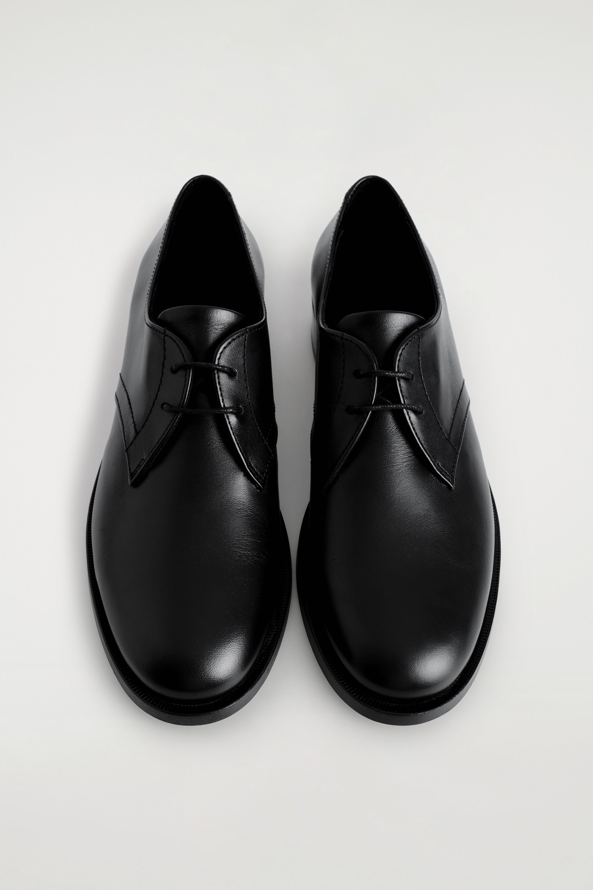 LEATHER DERBY SHOES - BLACK | COS US