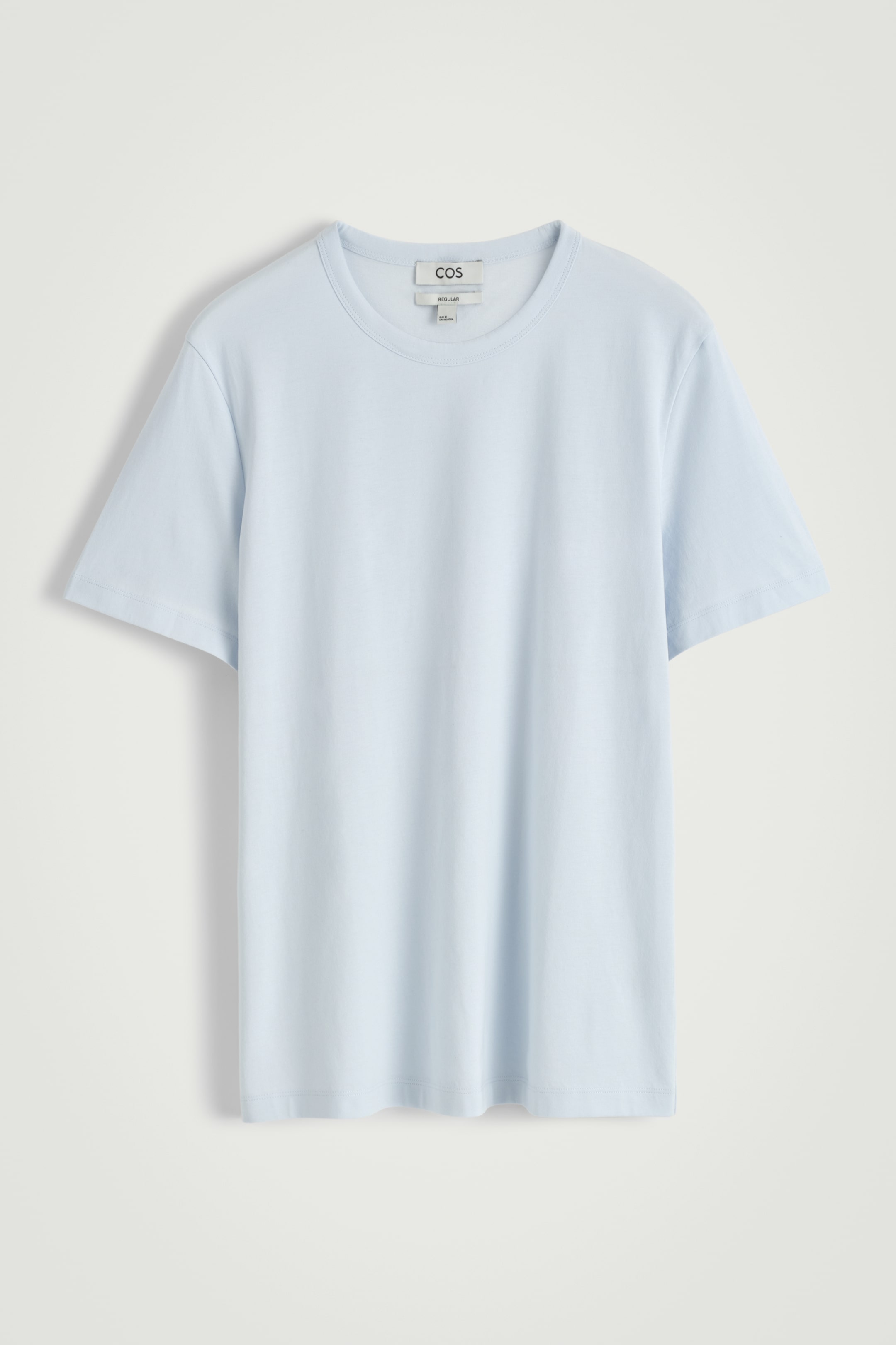 Grotere afbeelding bekijken: REGULIER T-SHIRT VAN GEBORSTELD KATOEN - LICHTBLAUW - HEREN | H&M BE 6