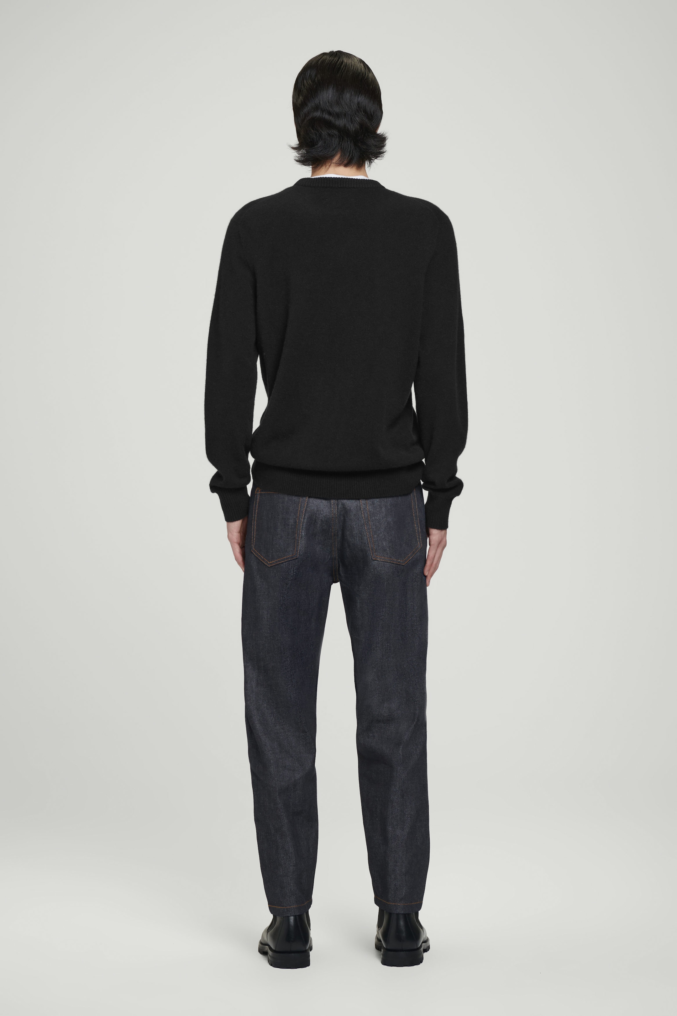 MARGIN RAW SELVEDGE TAPERED JEANS
