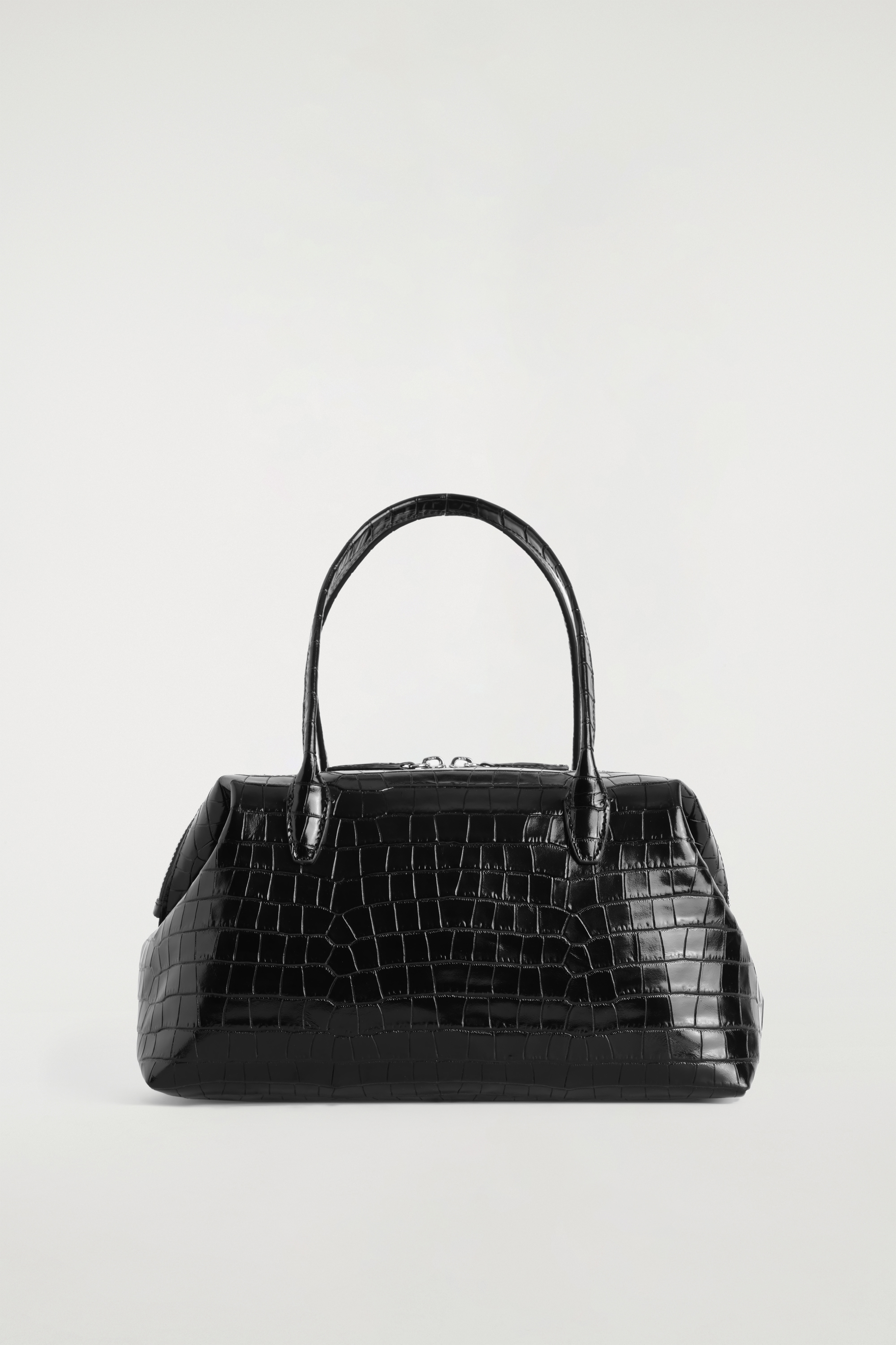 BORSA BOWLING MONTMARTRE PELLE EFFETTO COCCODRILLO