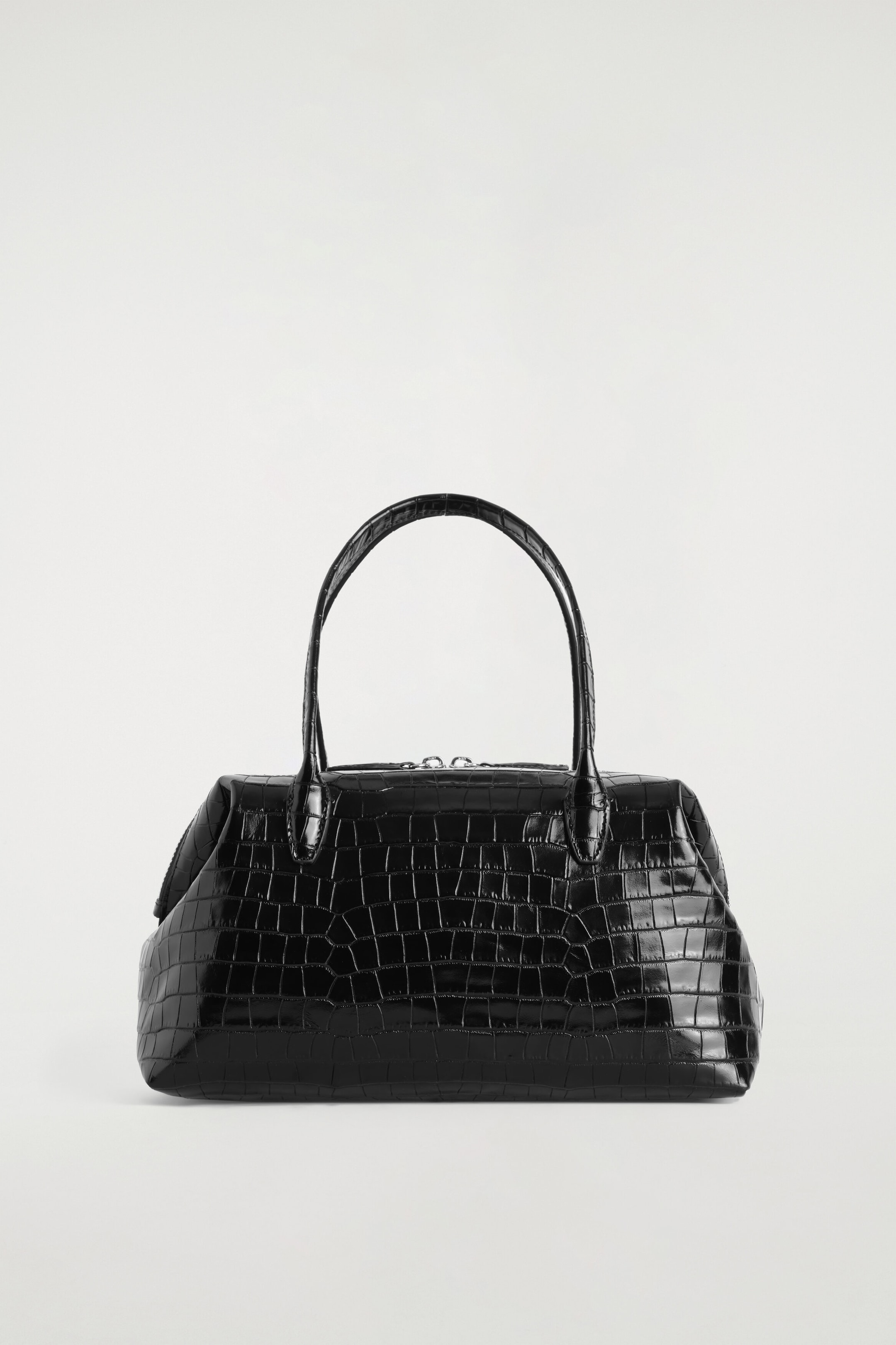 MONTMARTRE BOWLING BAG - CROC-EFFECT LEATHER