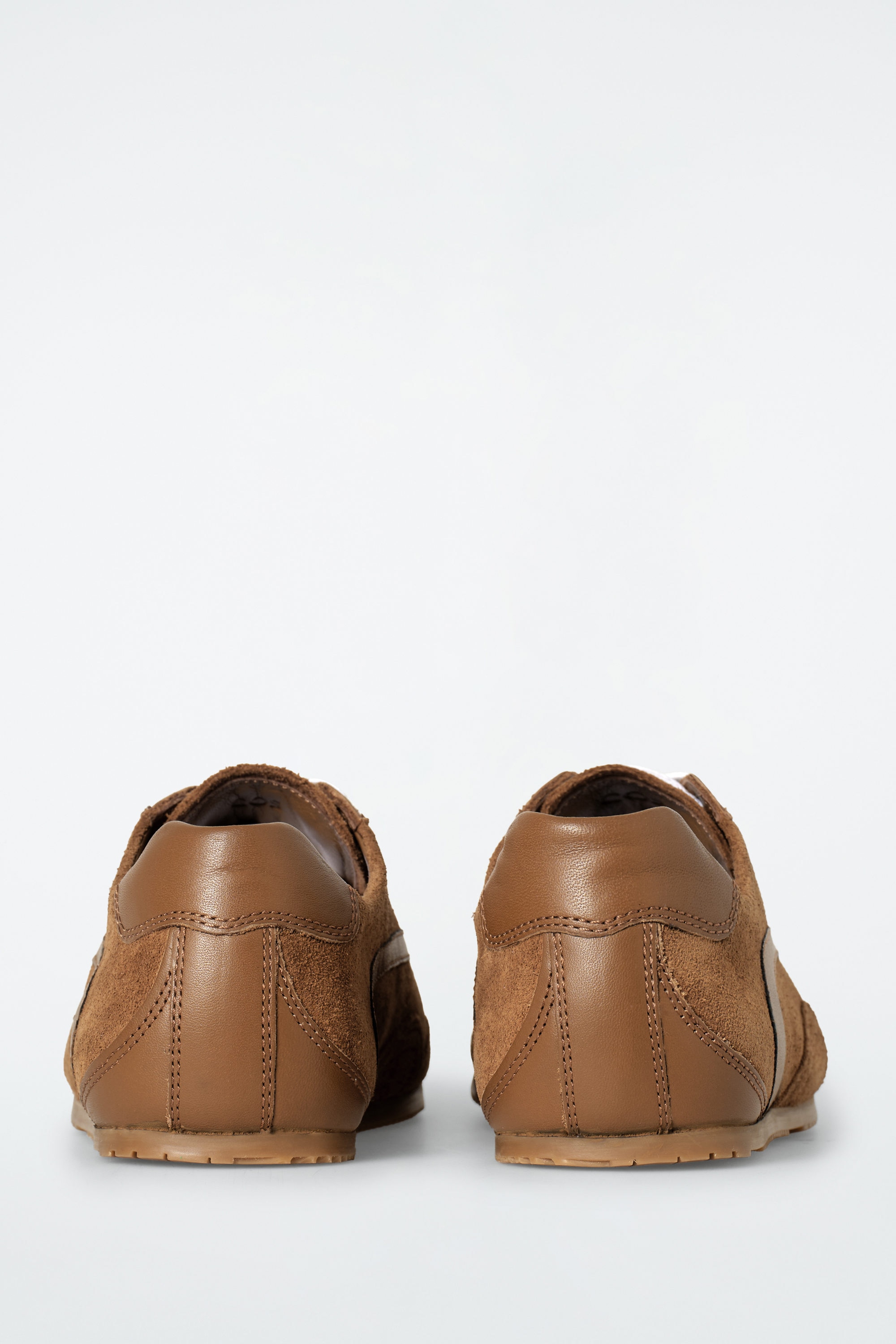 MINIMAL SUEDE SNEAKERS - COGNAC | COS US