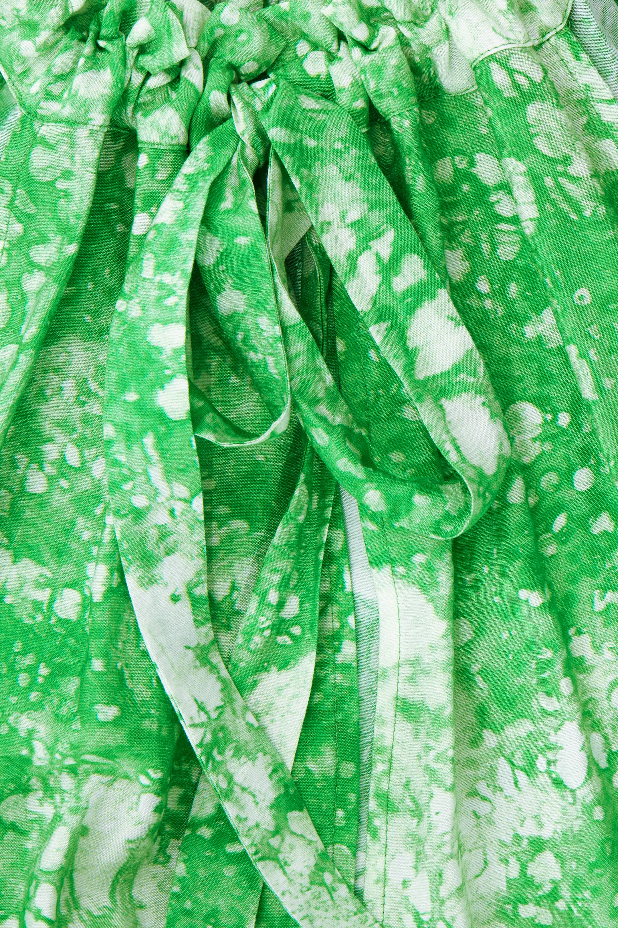 View larger image: OVERSIZED GATHERED MAXI DRESS - GREEN / PRINTED - Ladies | H&M GB 2
