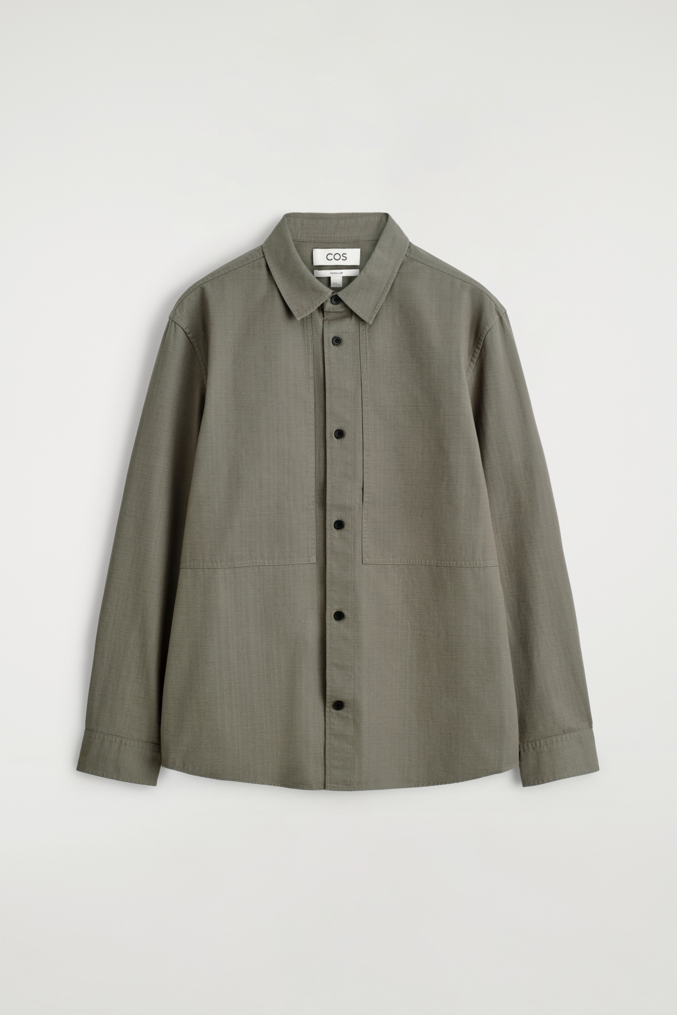 Ingrandisci l'immagine: POCKET-DETAIL COTTON SHIRT - DARK KHAKI - UOMO | H&M CH 1