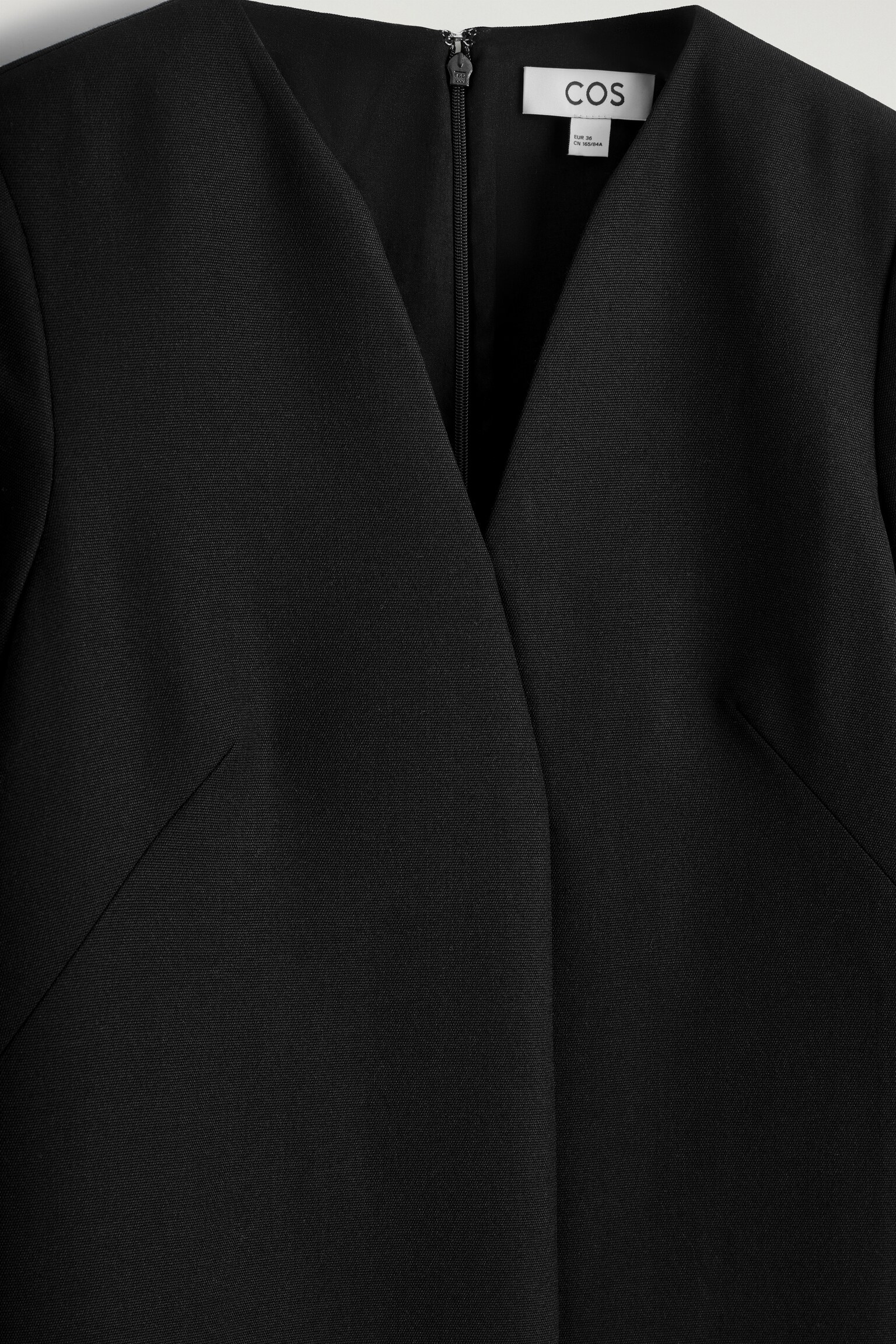 ELEGANTES MINIKLEID AUS WOLL-MIX - SCHWARZ - 6