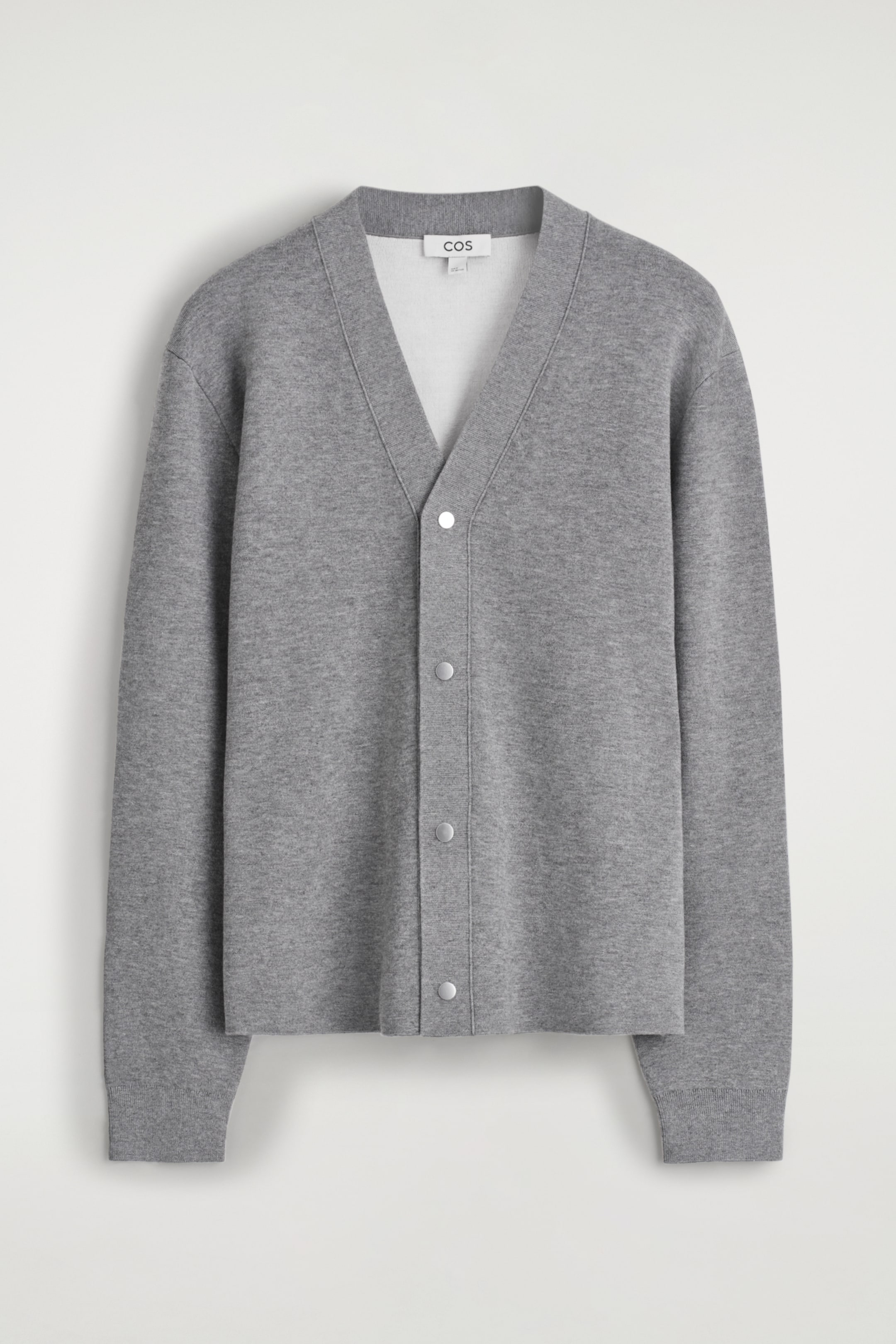 Agrandir l'image: CARDIGAN EN MAILLE DOUBLE FACE - GRIS CHINÉ - HOMME | H&M BE 6