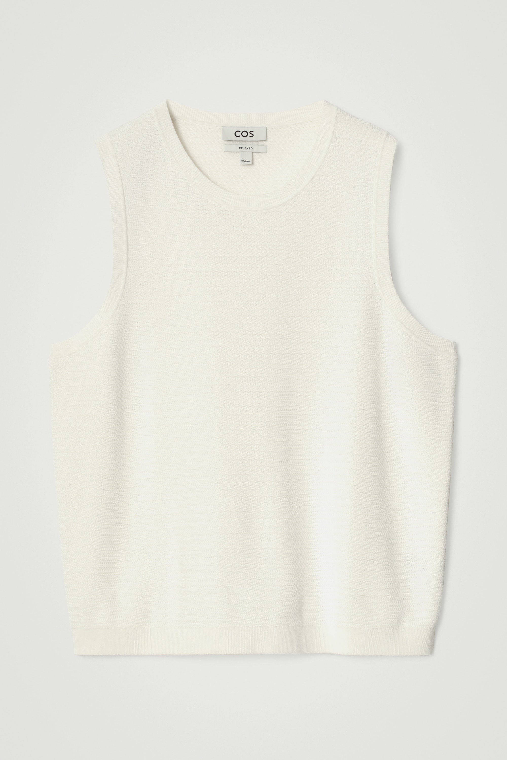 MAIOU DIN BUMBAC TRICOTAT TEXTURAT - ALB-OFF-WHITE/MARINĂ/ALBASTRU/NEGRU