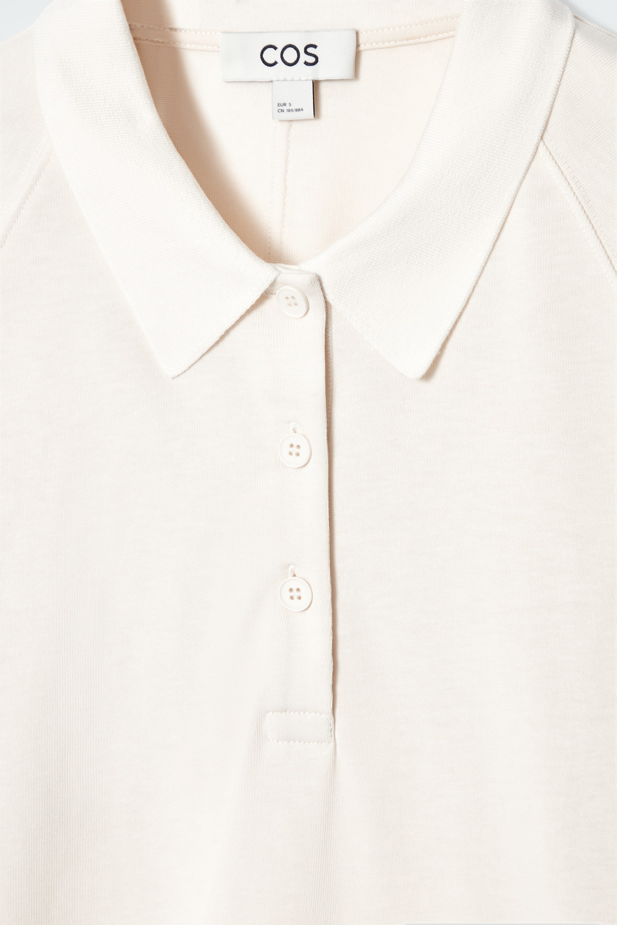 Zobraziť väčší obrázok: BOXOVÉ POLO S DLHÝM RUKÁVOM - ECRU - ŽENY | H&M SK 8