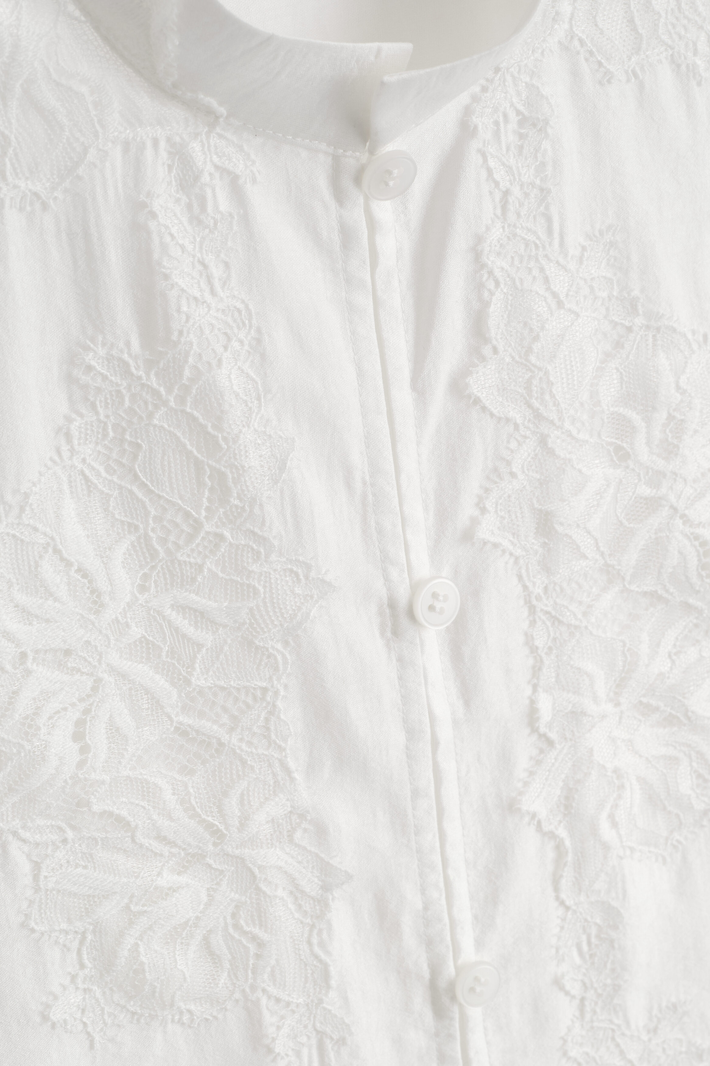 LACE-DETAIL COTTON BIB - thumbnail 6